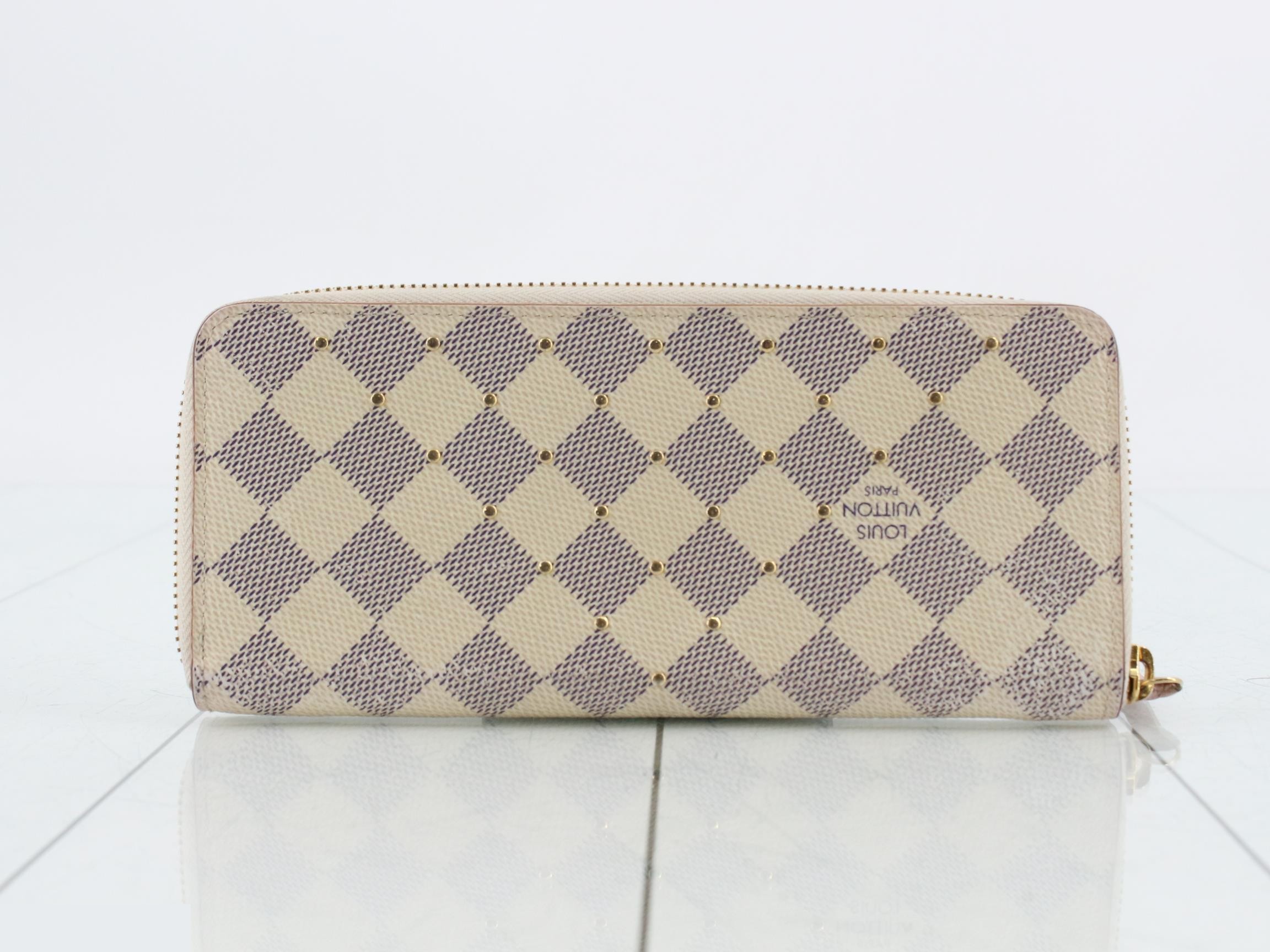 Portefeuille Clemence Damier Azur Studs — view 2