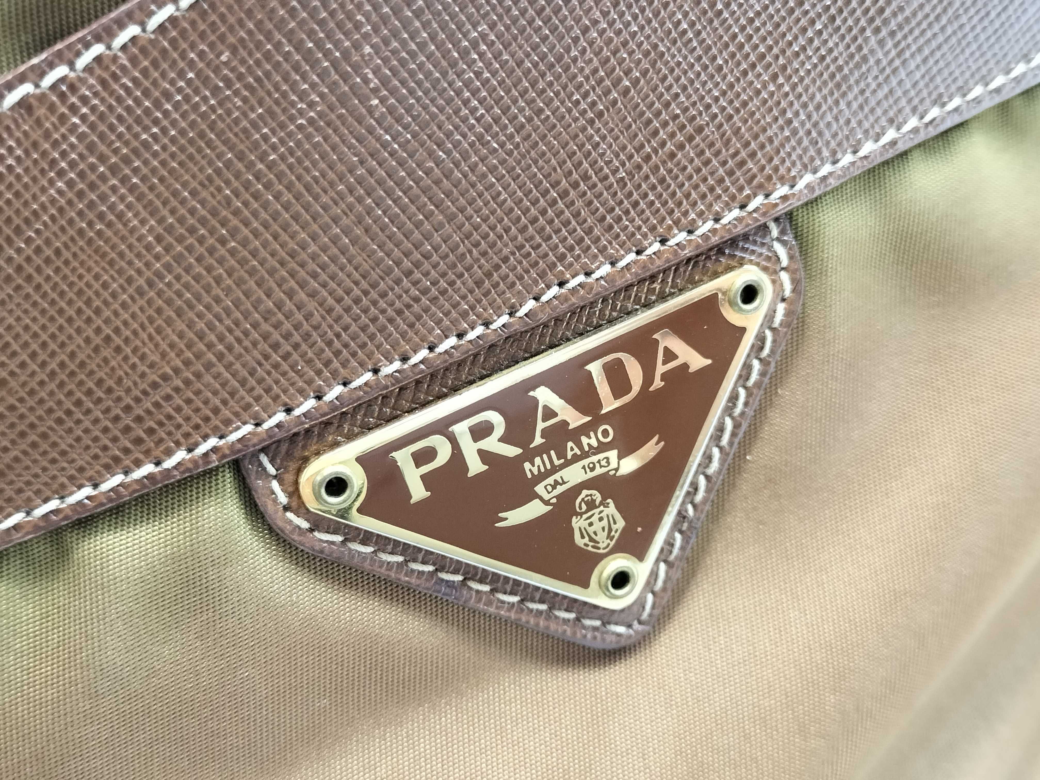 Nylon Brown Shoulder Bag — view 13
