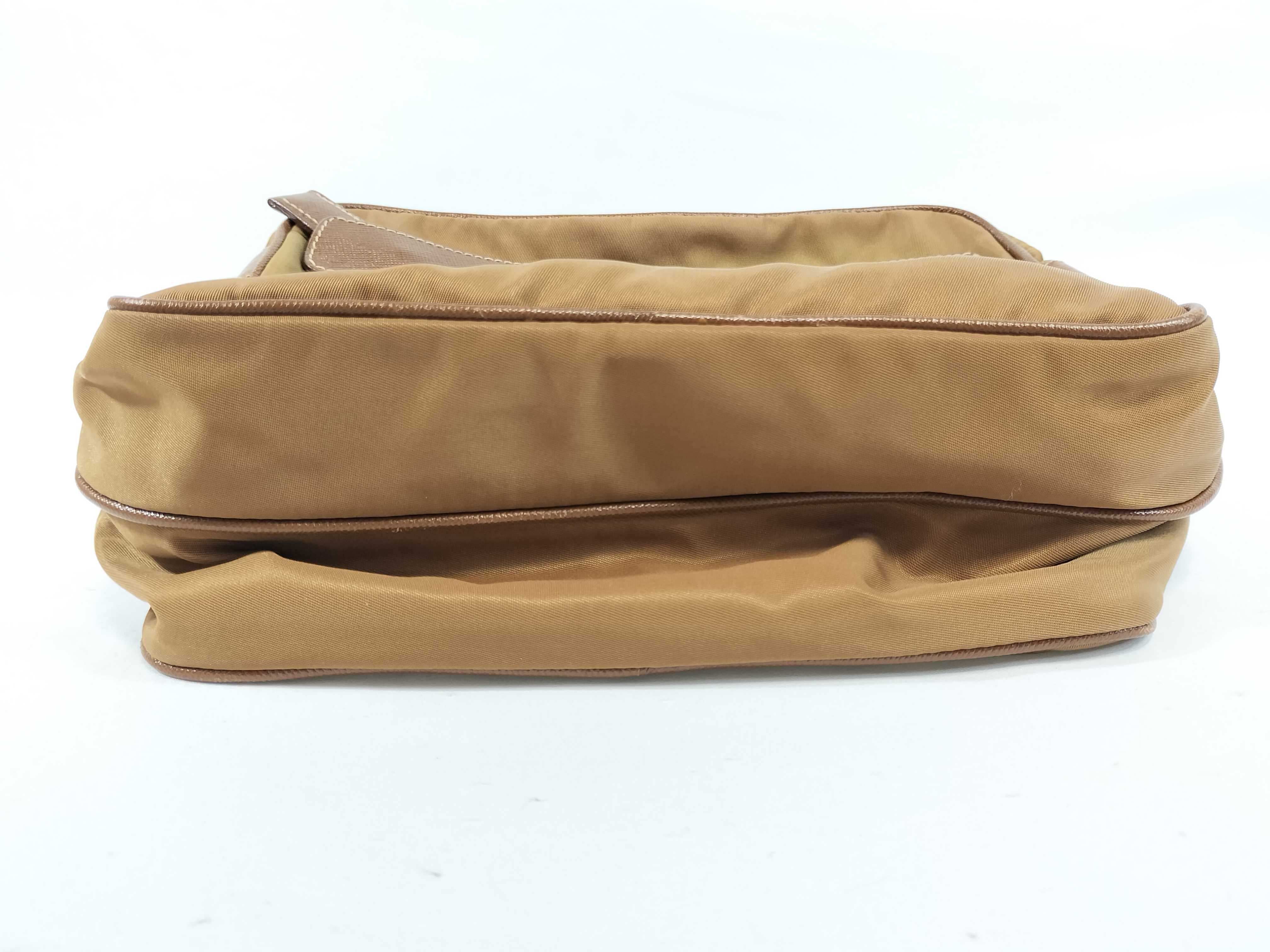 Nylon Brown Shoulder Bag — view 8