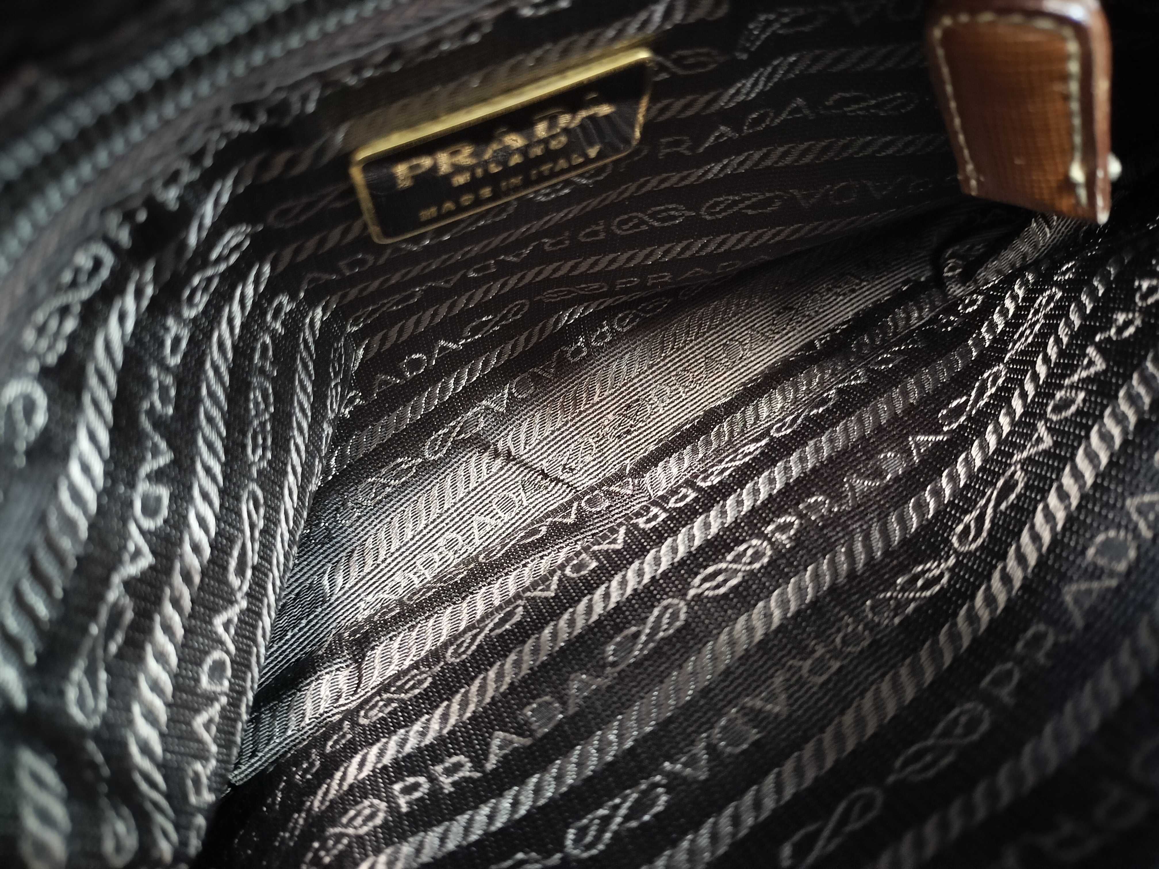 Nylon Brown Shoulder Bag — view 10