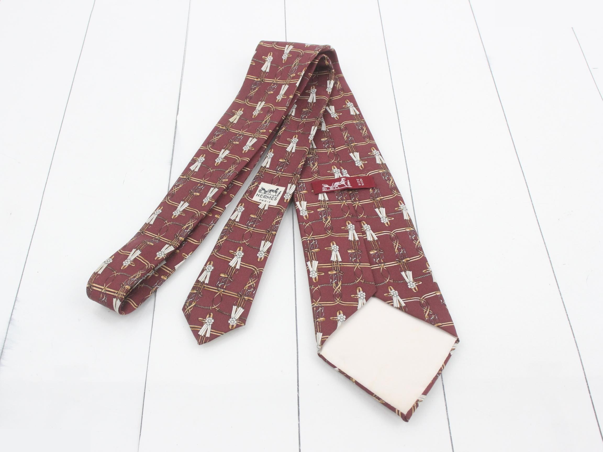 Brown necktie — view 2