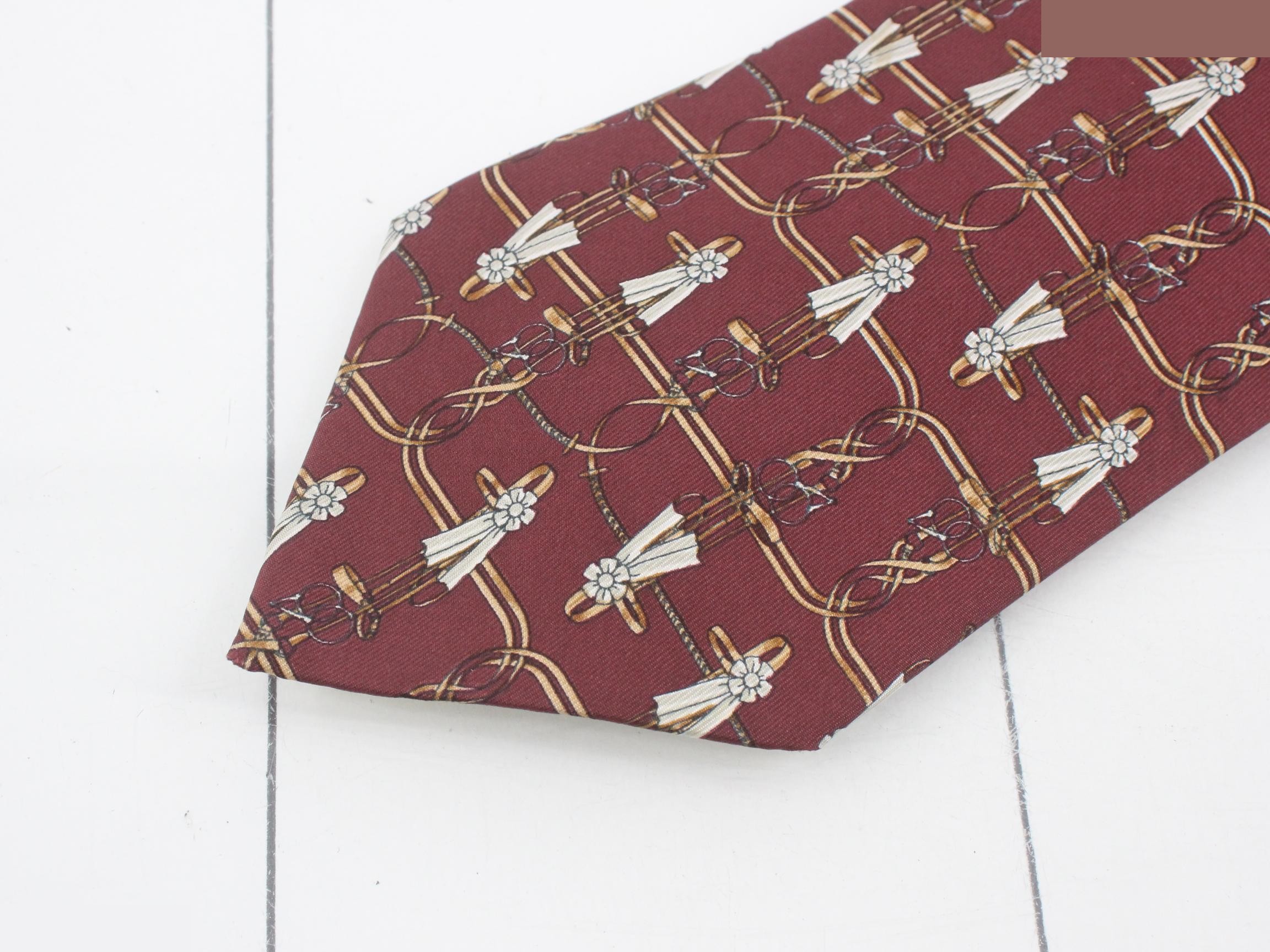 Brown necktie — view 3