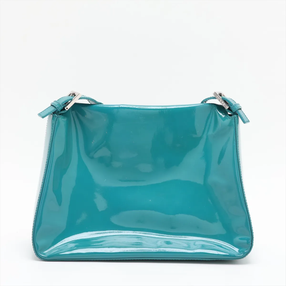 Mamma Bucket 8BR001 Patent Leather Shoulder Bag, Green — view 2