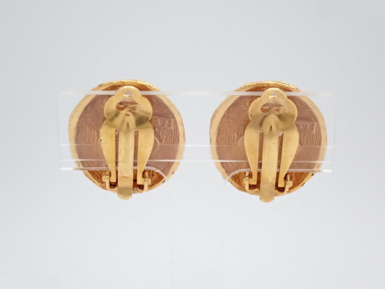 Coco Mark Earrings, Gold — view 2