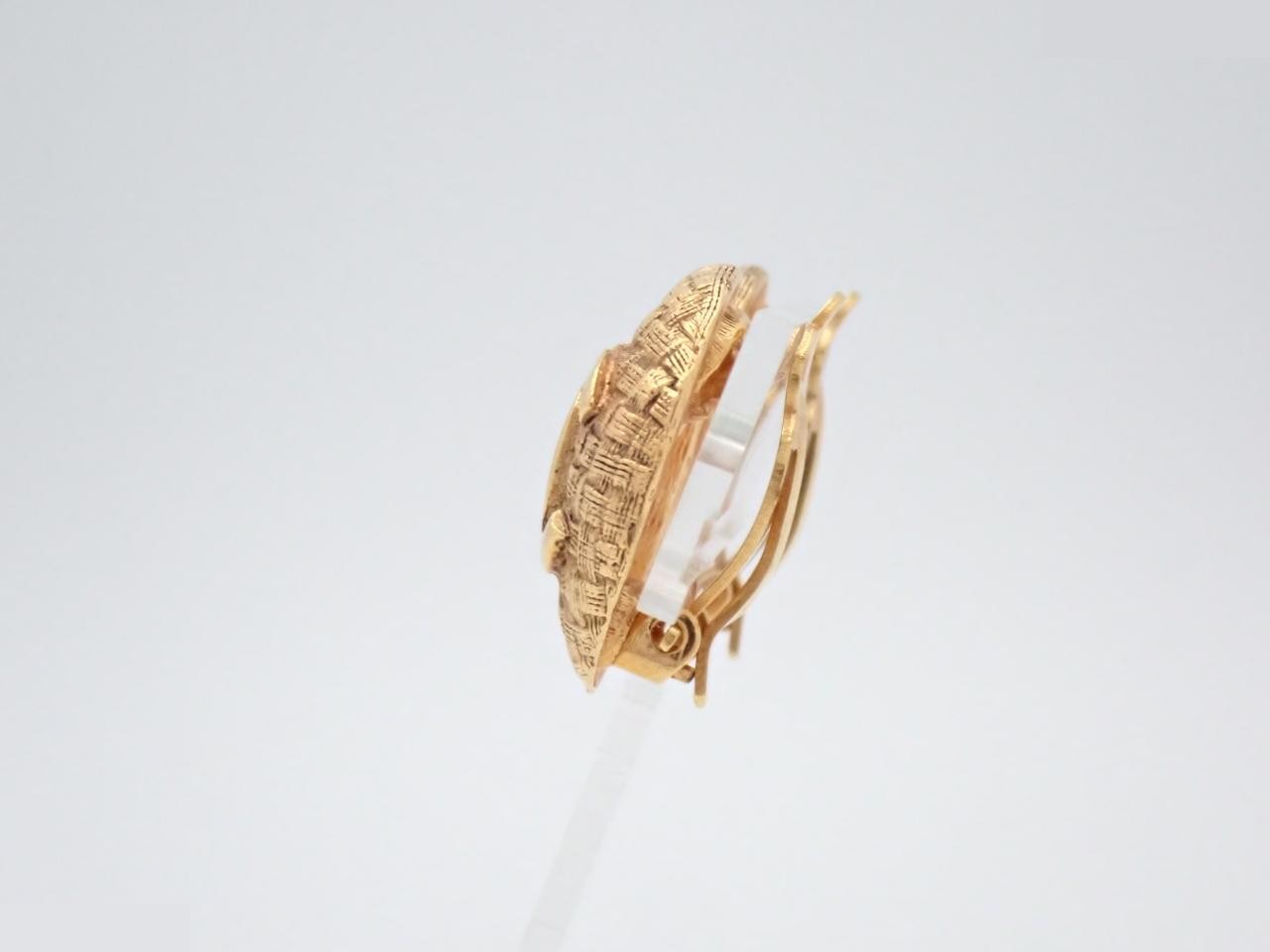 Coco Mark Earrings, Gold — view 3
