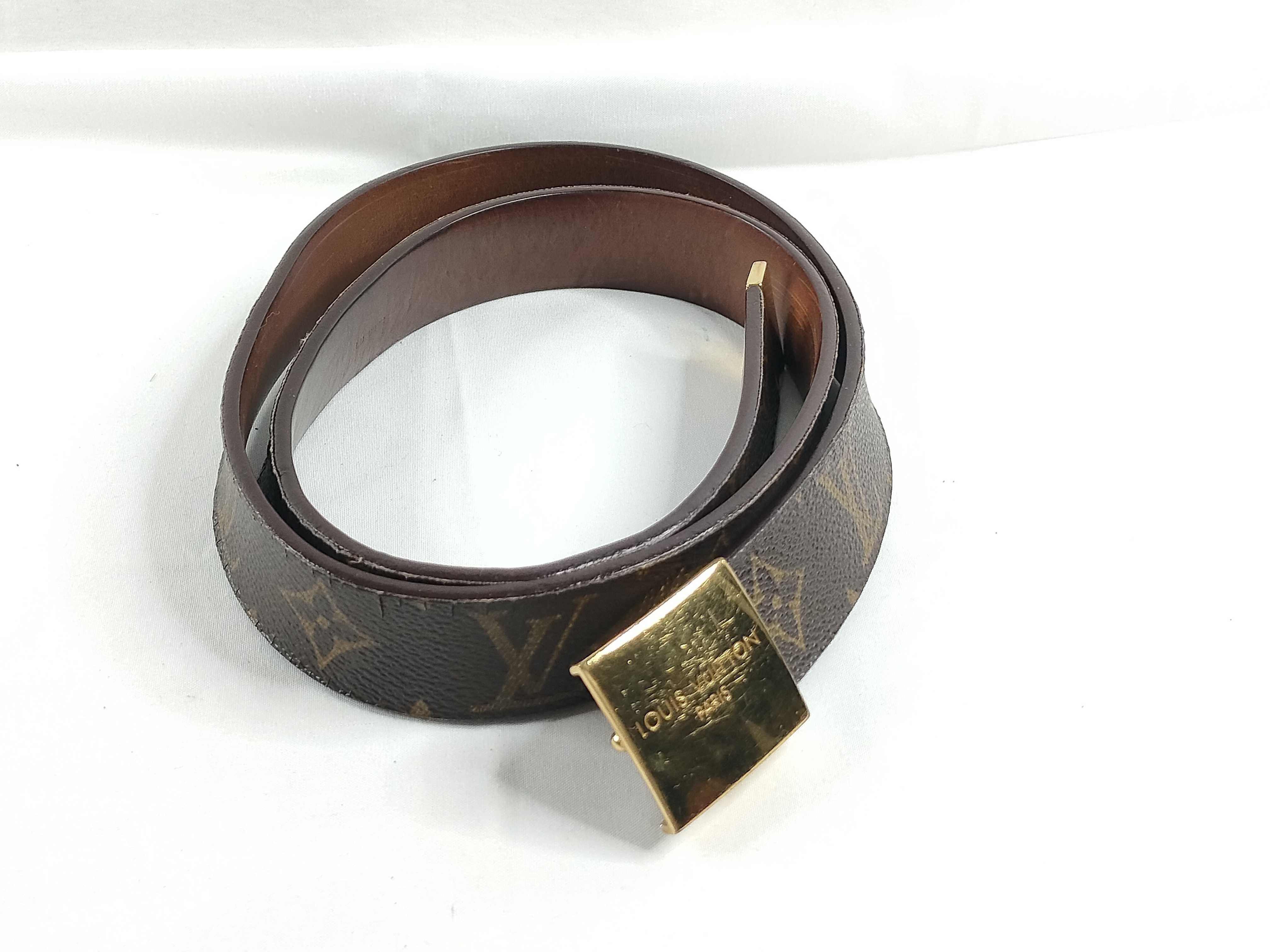 Monogram Louis Vuitton Belt Leather Monogram Belt