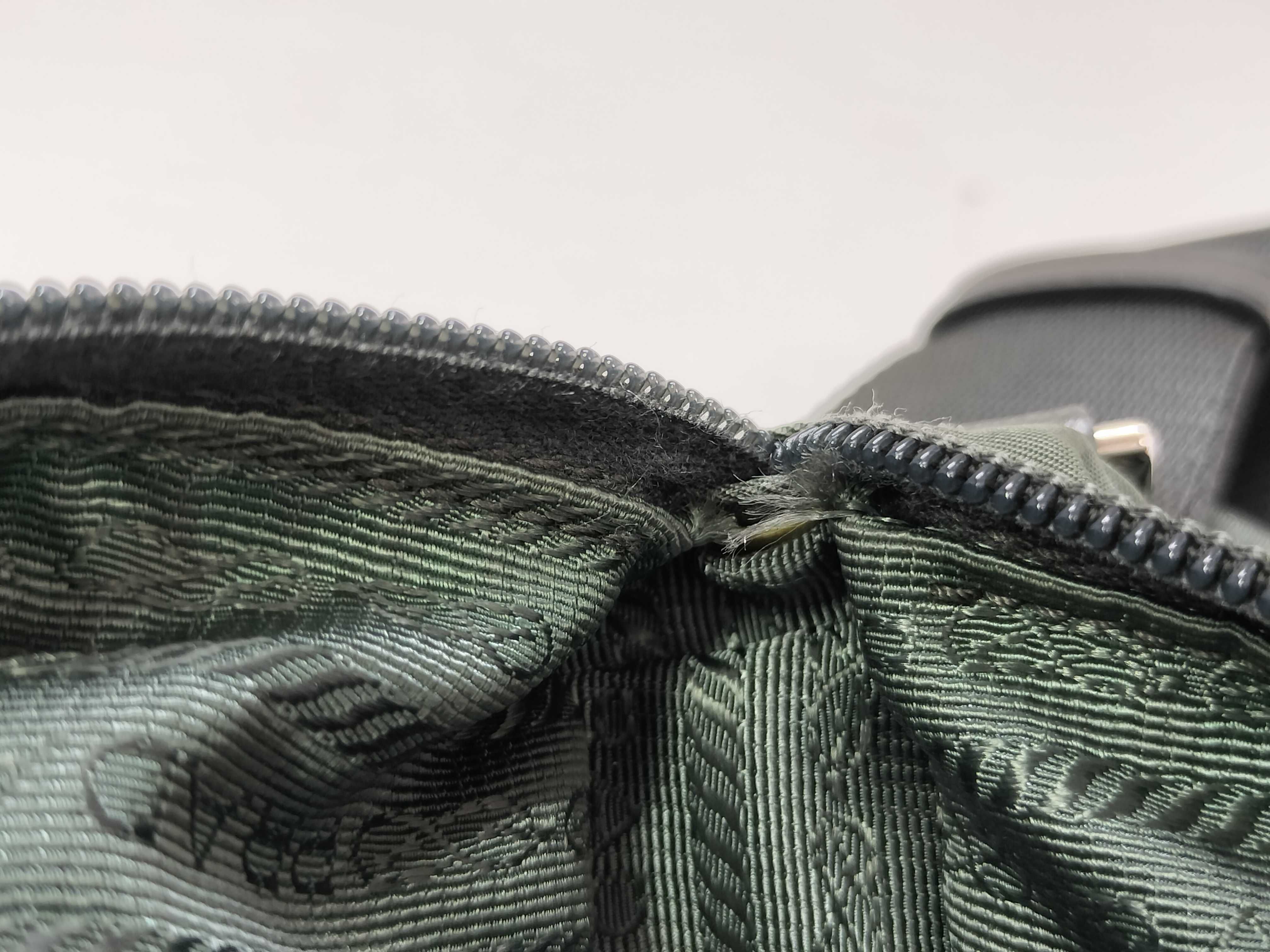 Nylon Prada Current Model Saffiano Shoulder Bag Triangle Logo Leather Shoulder Bag — view 13