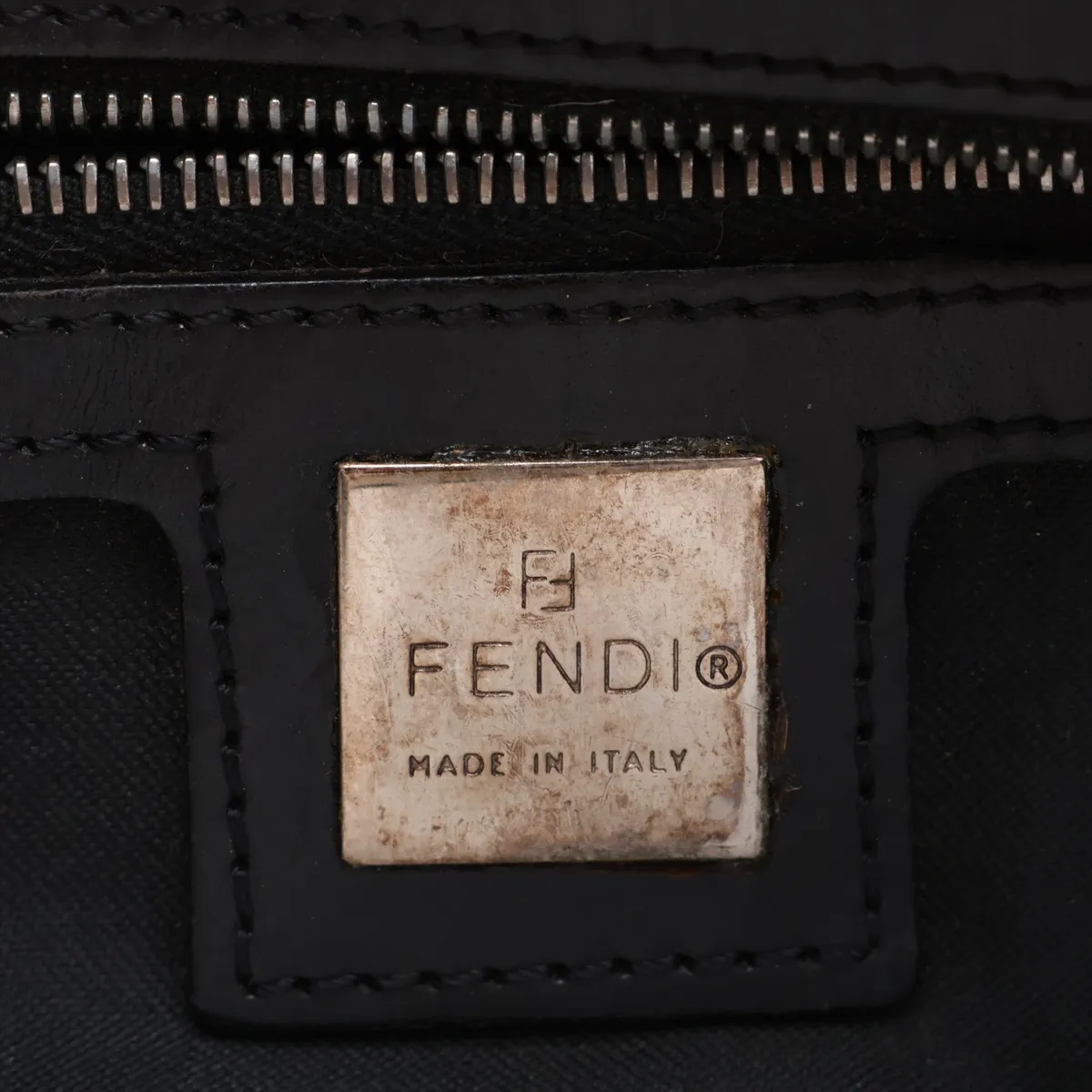 [Individually packaged] Fendi Mamma Bucket Calf Hair x Leather Shoulder Bag, Beige — view 9