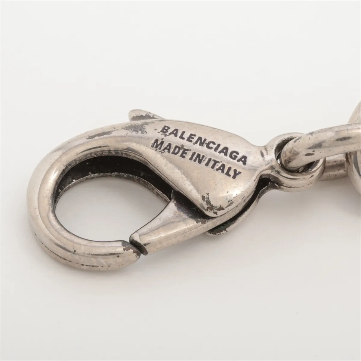 Interlock BB Logo Bracelet, Size M, Metal, Silver. Shows — view 5