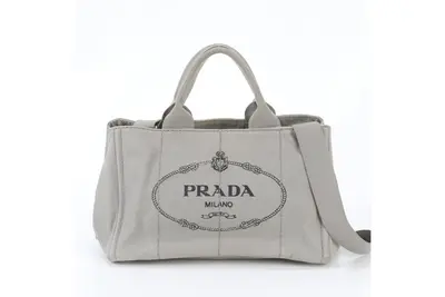 Triangle Logo Canapa 2-Way Tote Bag (Crossbody Bag)