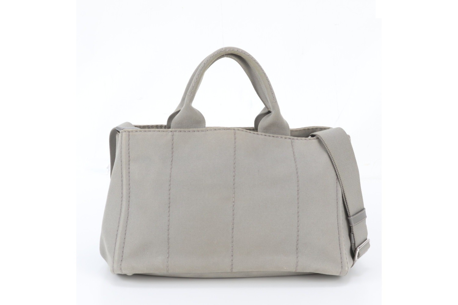 Triangle Logo Canapa 2-Way Tote Bag (Crossbody Bag) — view 4