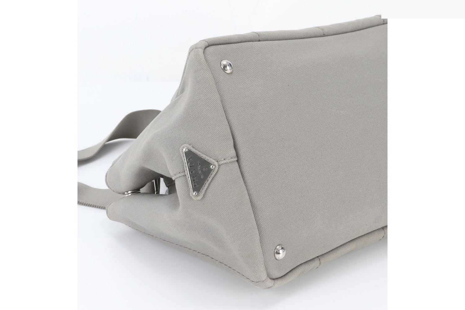 Triangle Logo Canapa 2-Way Tote Bag (Crossbody Bag) — view 6