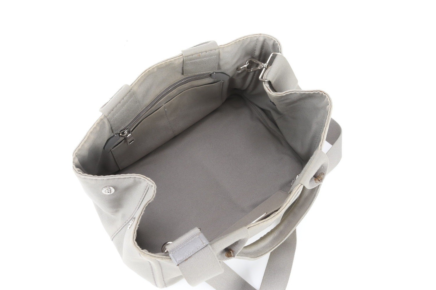 Triangle Logo Canapa 2-Way Tote Bag (Crossbody Bag) — view 8