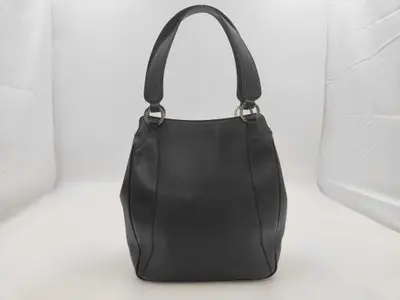 Logo Ring Leather Tote Bag