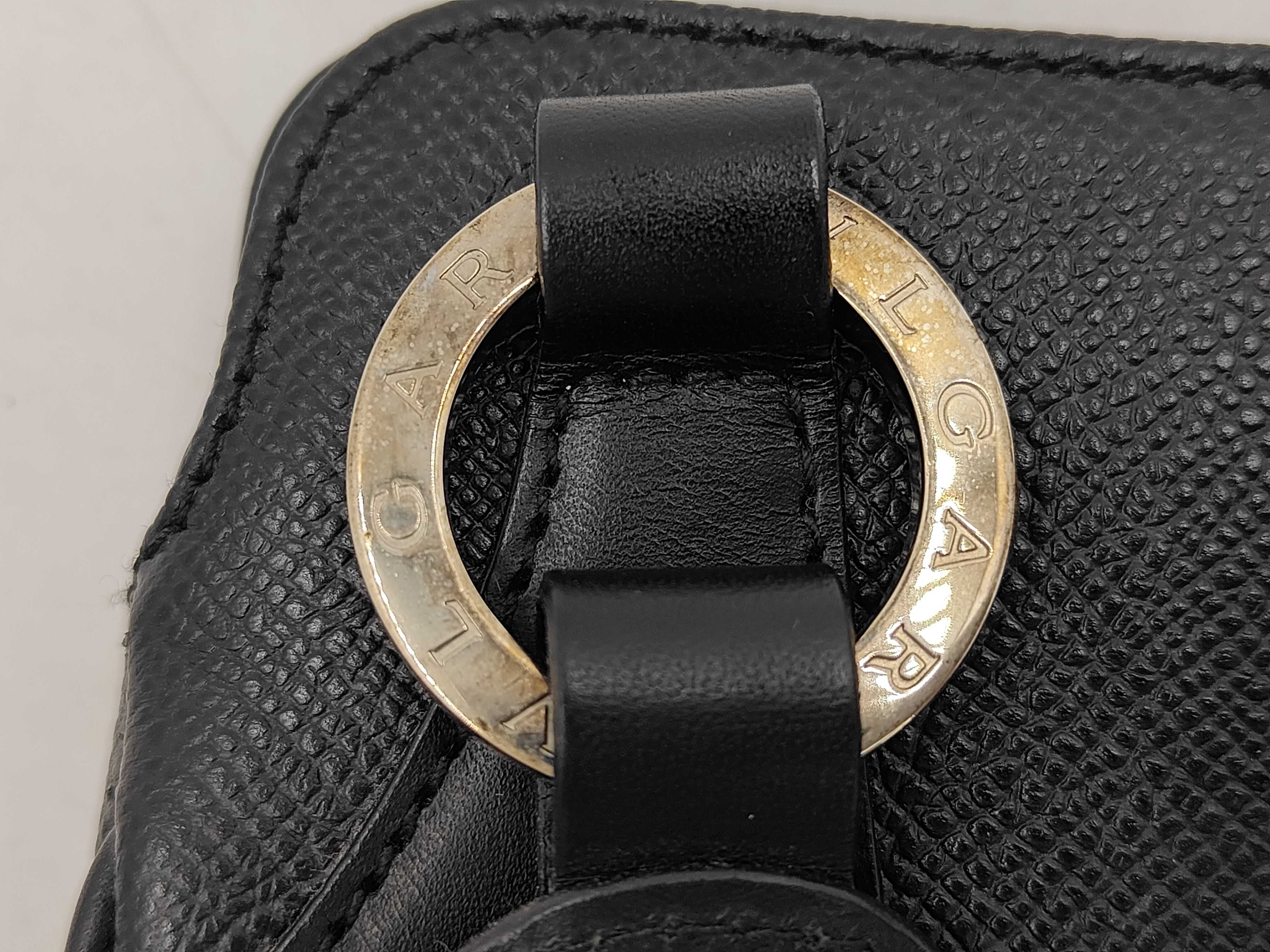 Logo Ring Leather Tote Bag — view 12