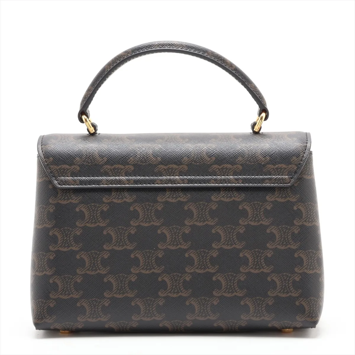 Triomphe Teen Nino PVC 2-Way Handbag, Brown — view 2
