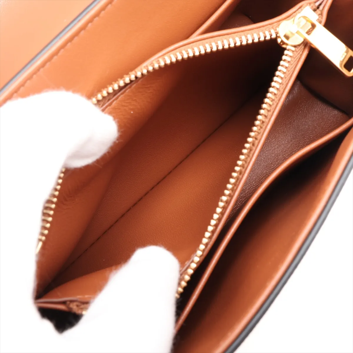 Triomphe Teen Nino PVC 2-Way Handbag, Brown — view 10