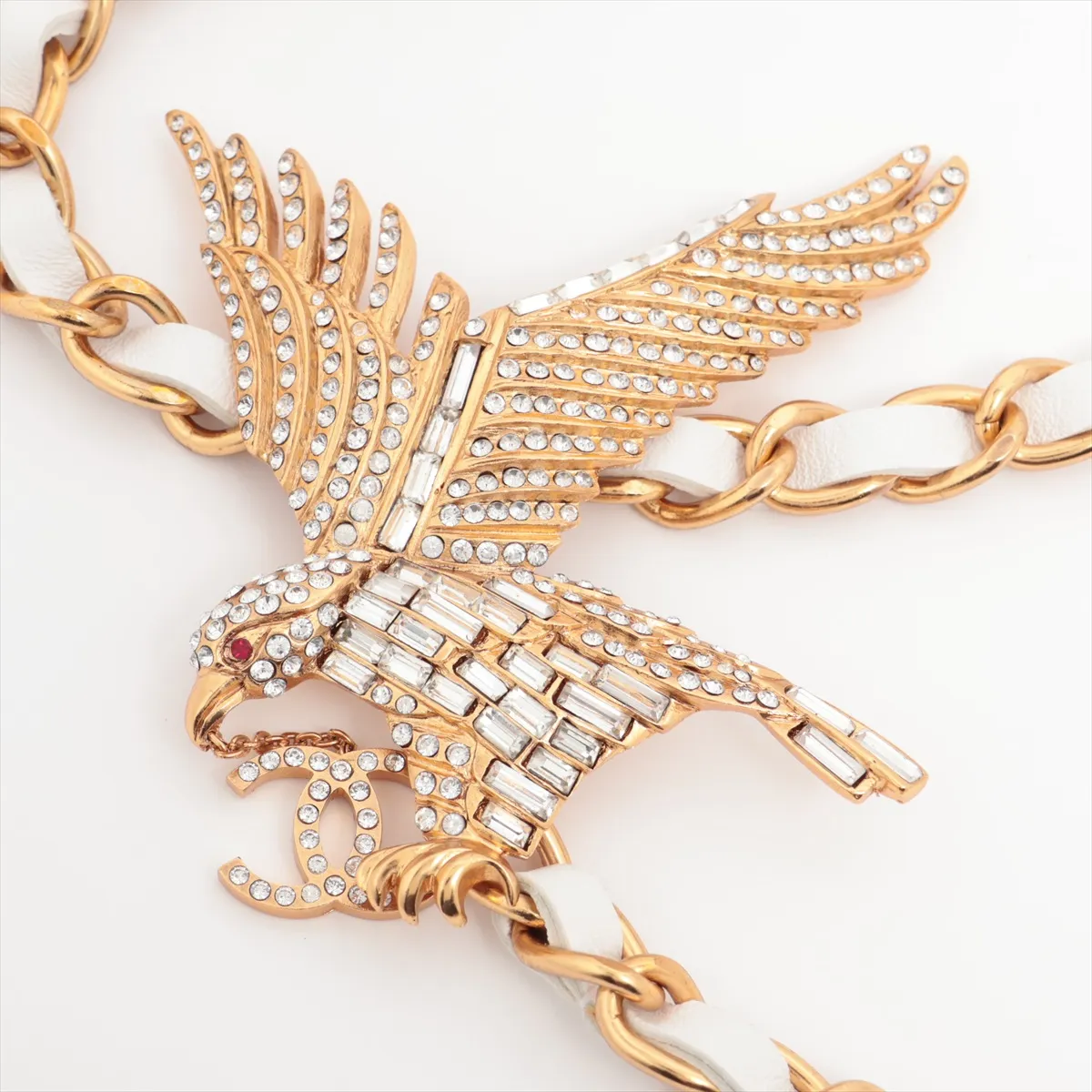 Coco Mark 01P Chain Belt GP x Rhinestone Gold — view 2