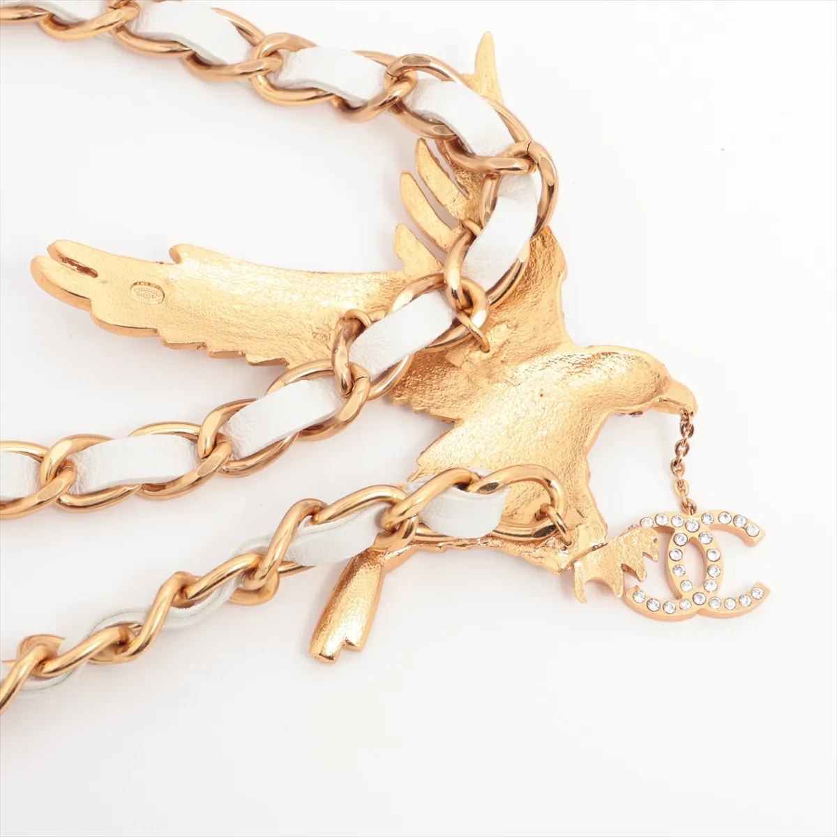 Coco Mark 01P Chain Belt GP x Rhinestone Gold — view 3