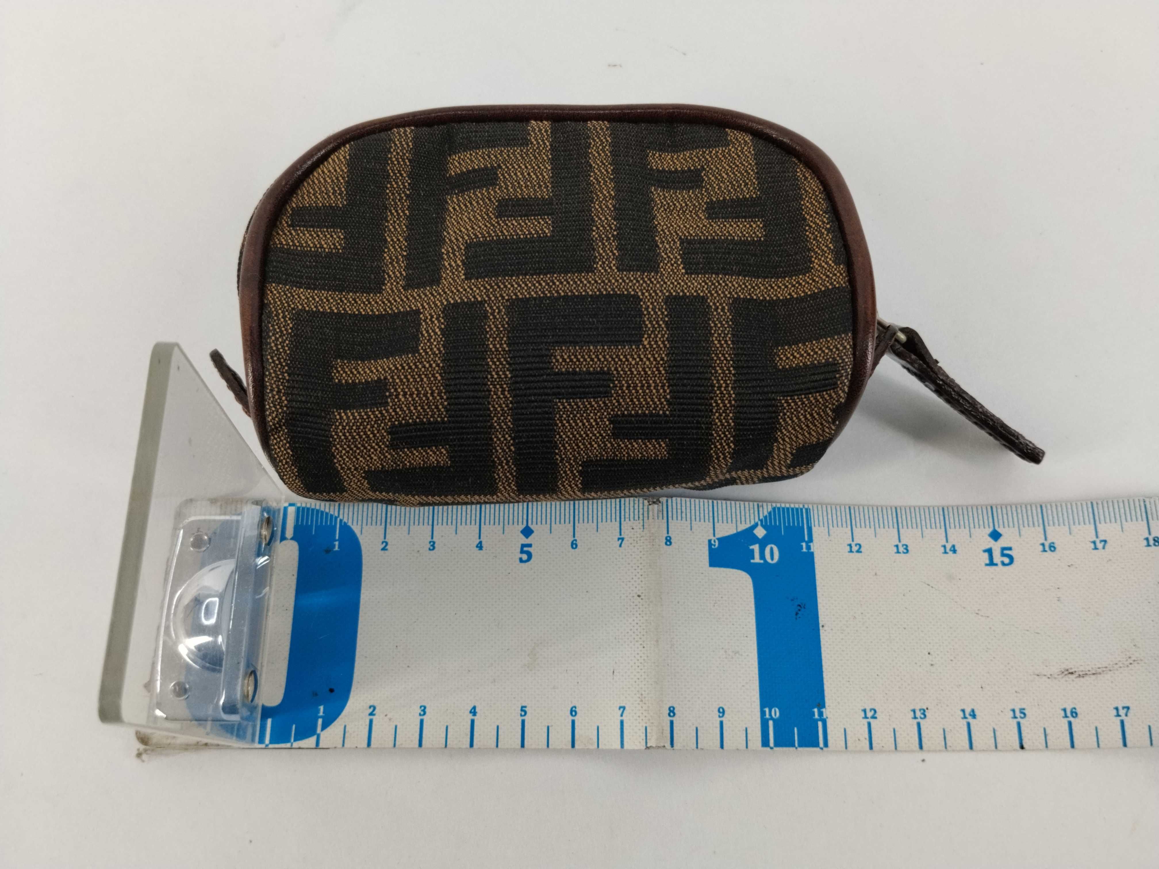 Zucca pattern Zucca pouch Canvas Brown pouch — view 2