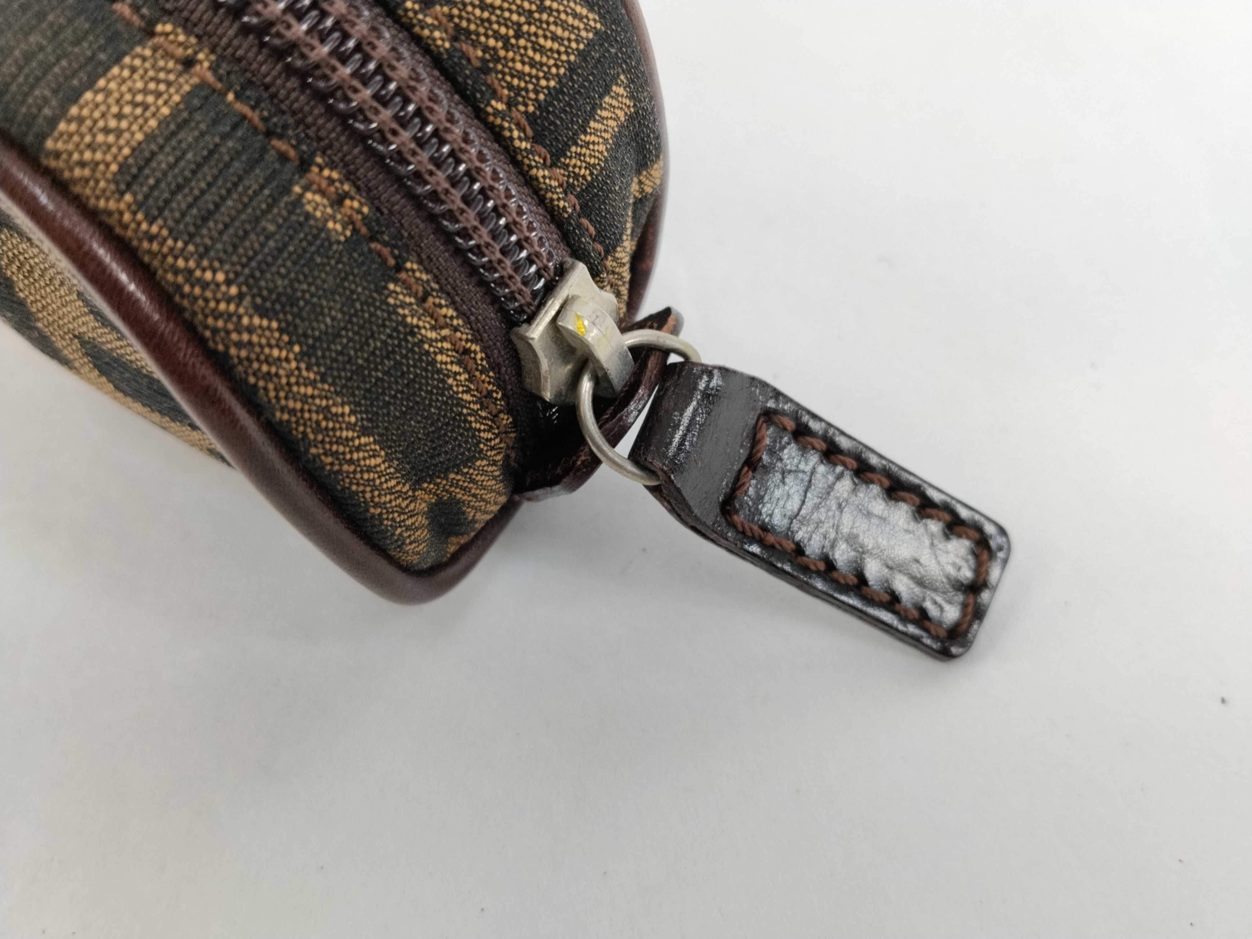 Zucca pattern Zucca pouch Canvas Brown pouch — view 5