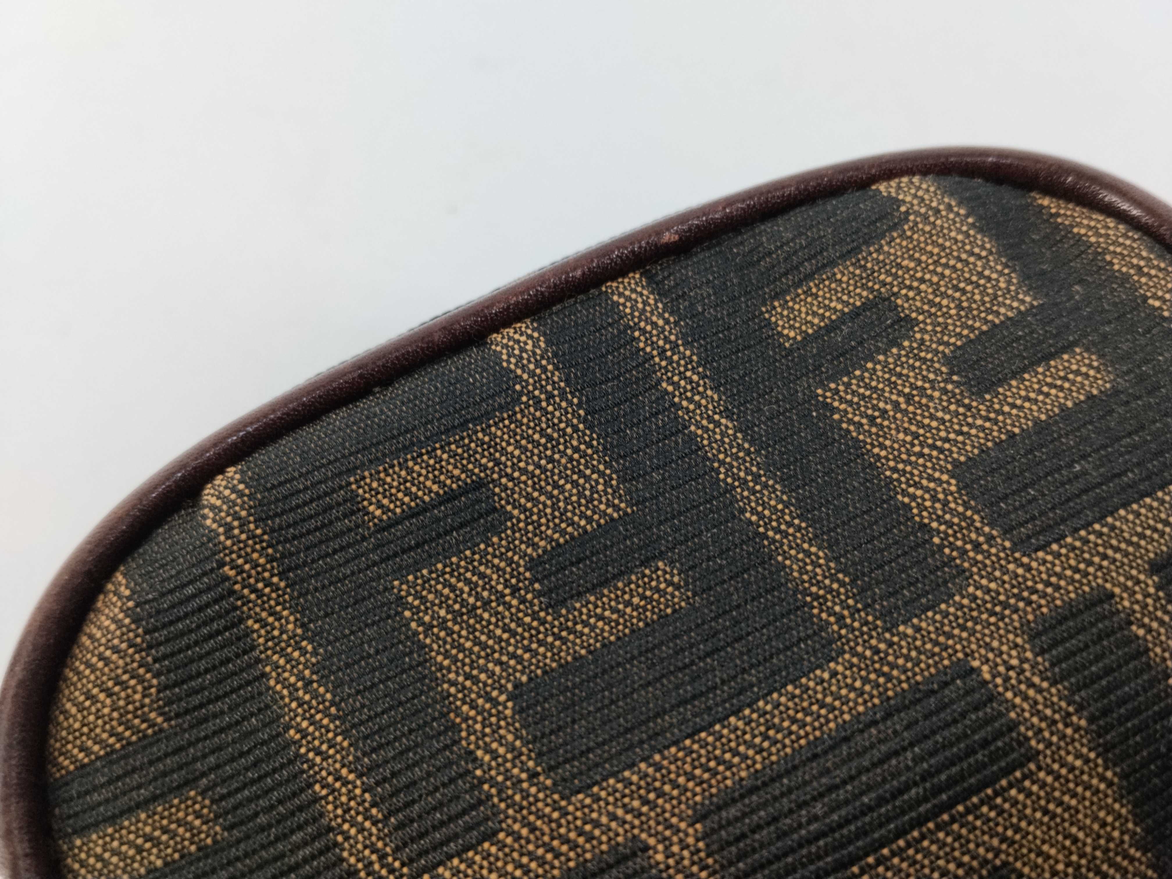 Zucca pattern Zucca pouch Canvas Brown pouch — view 10