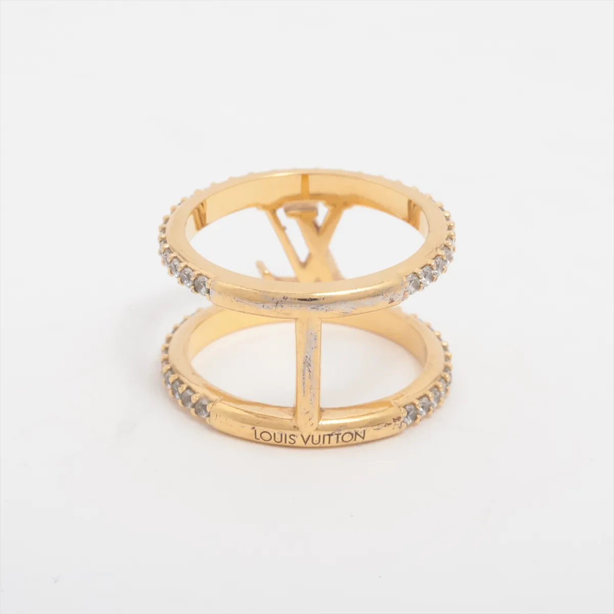 M1463M Ring LV Iconic Strass TE4214 Ring M GP x Rhinestone Gold — view 2