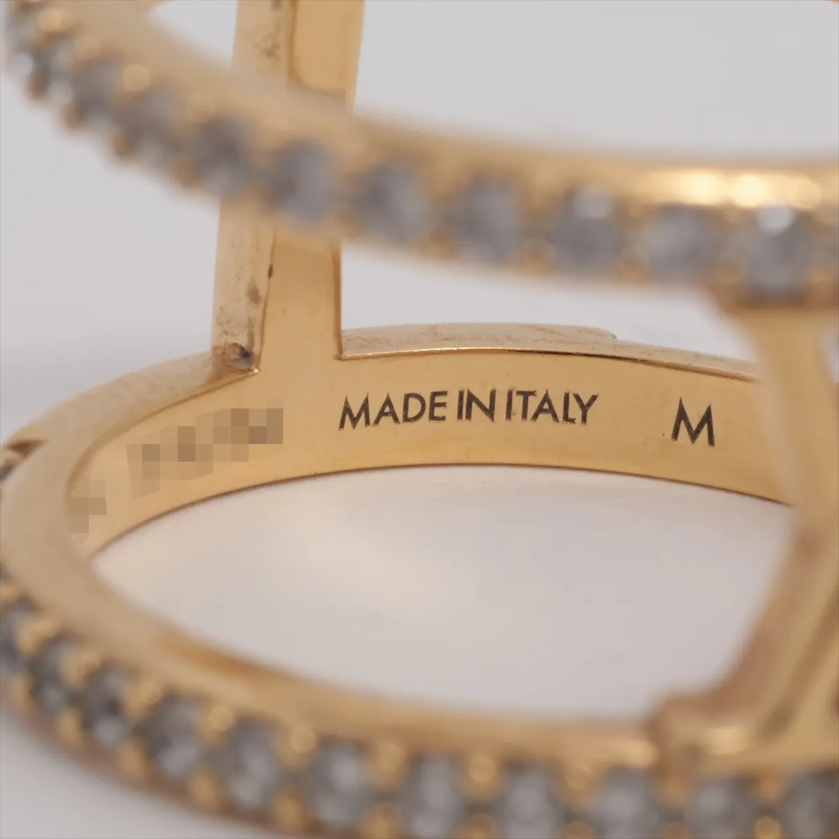 M1463M Ring LV Iconic Strass TE4214 Ring M GP x Rhinestone Gold — view 4