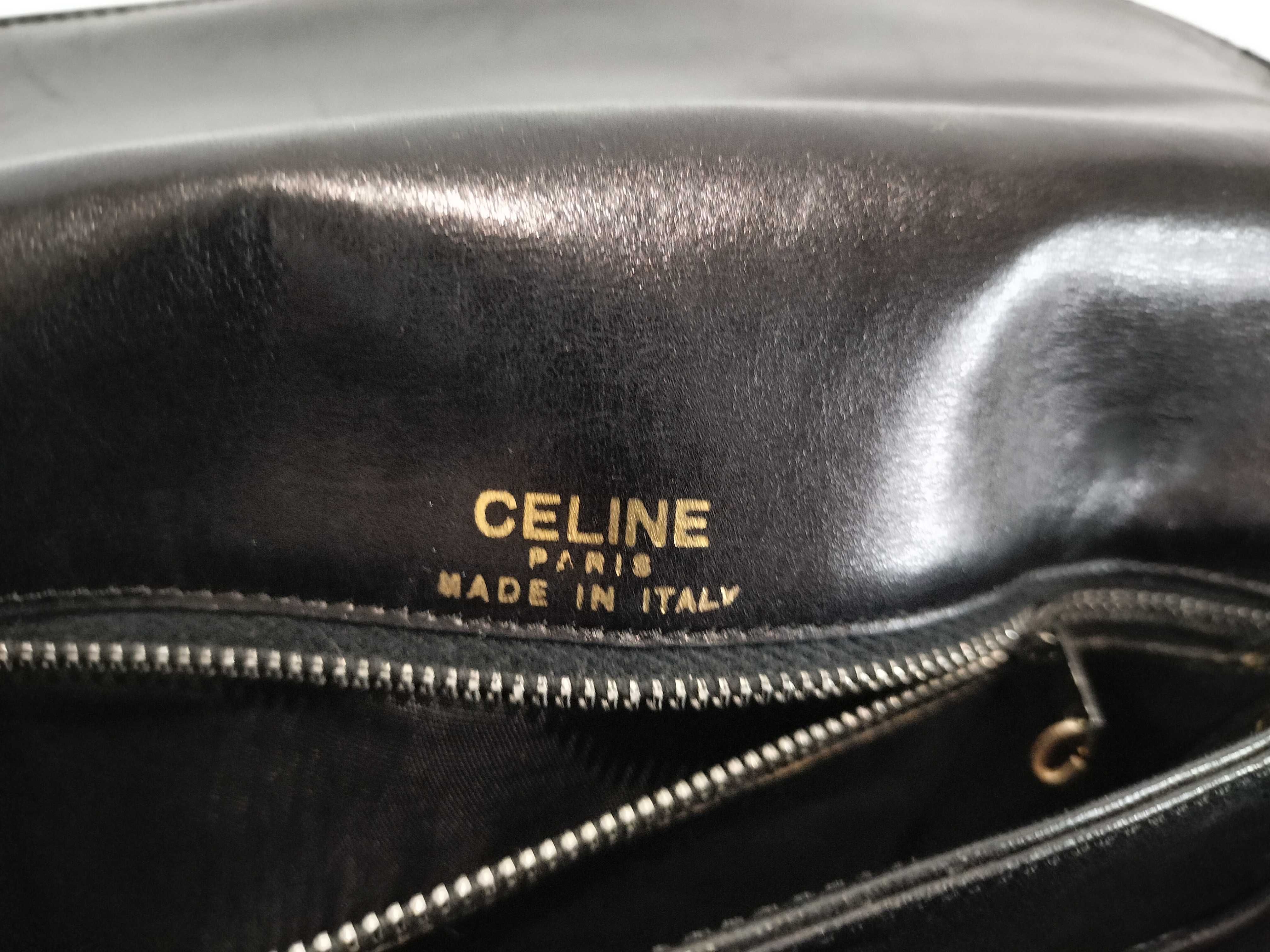 Vintage Carriage Hardware Leather Shoulder Bag — view 12