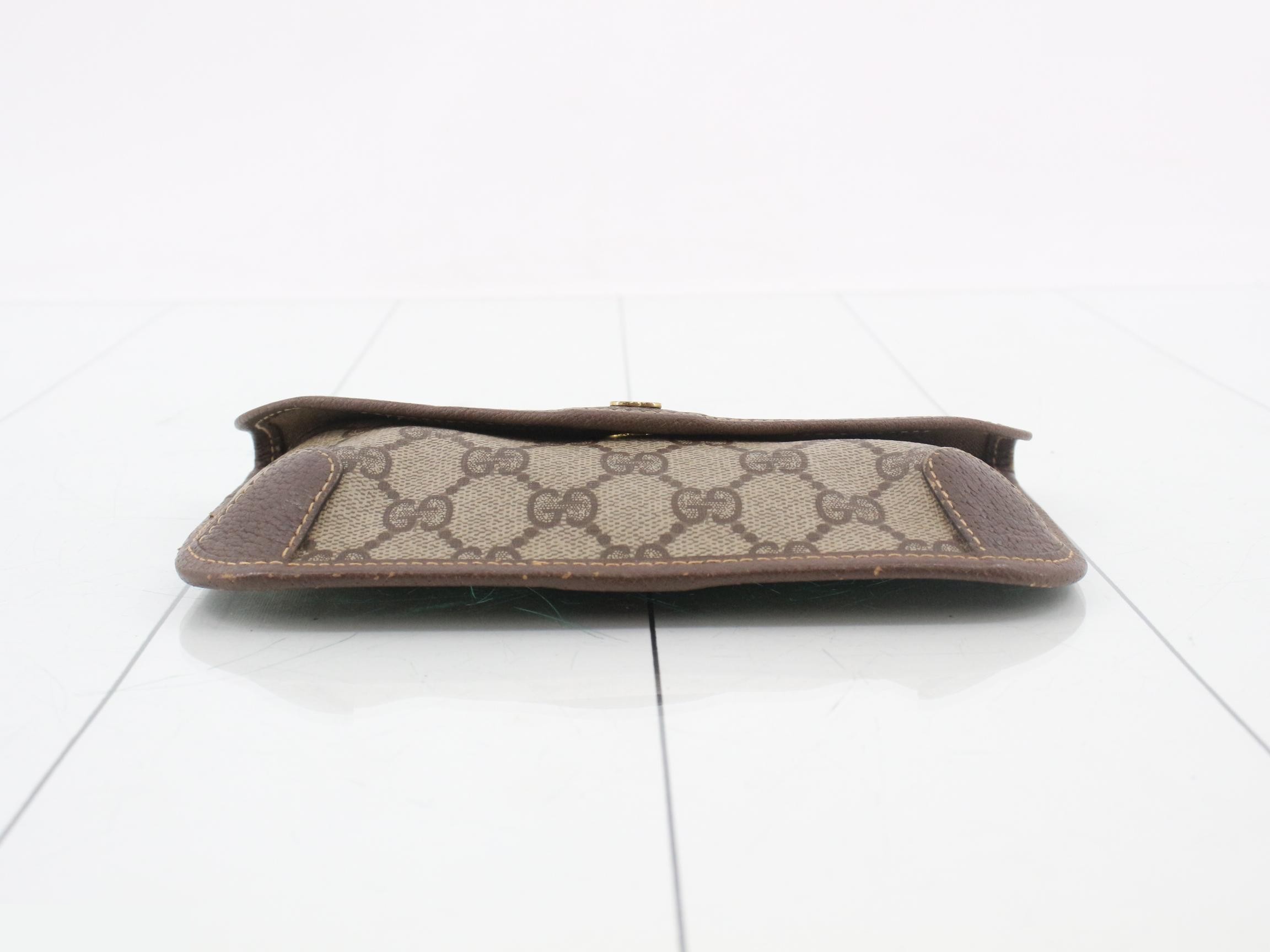 Old Gucci GG Supreme Sherry Line Pouch 014 145205 — view 3