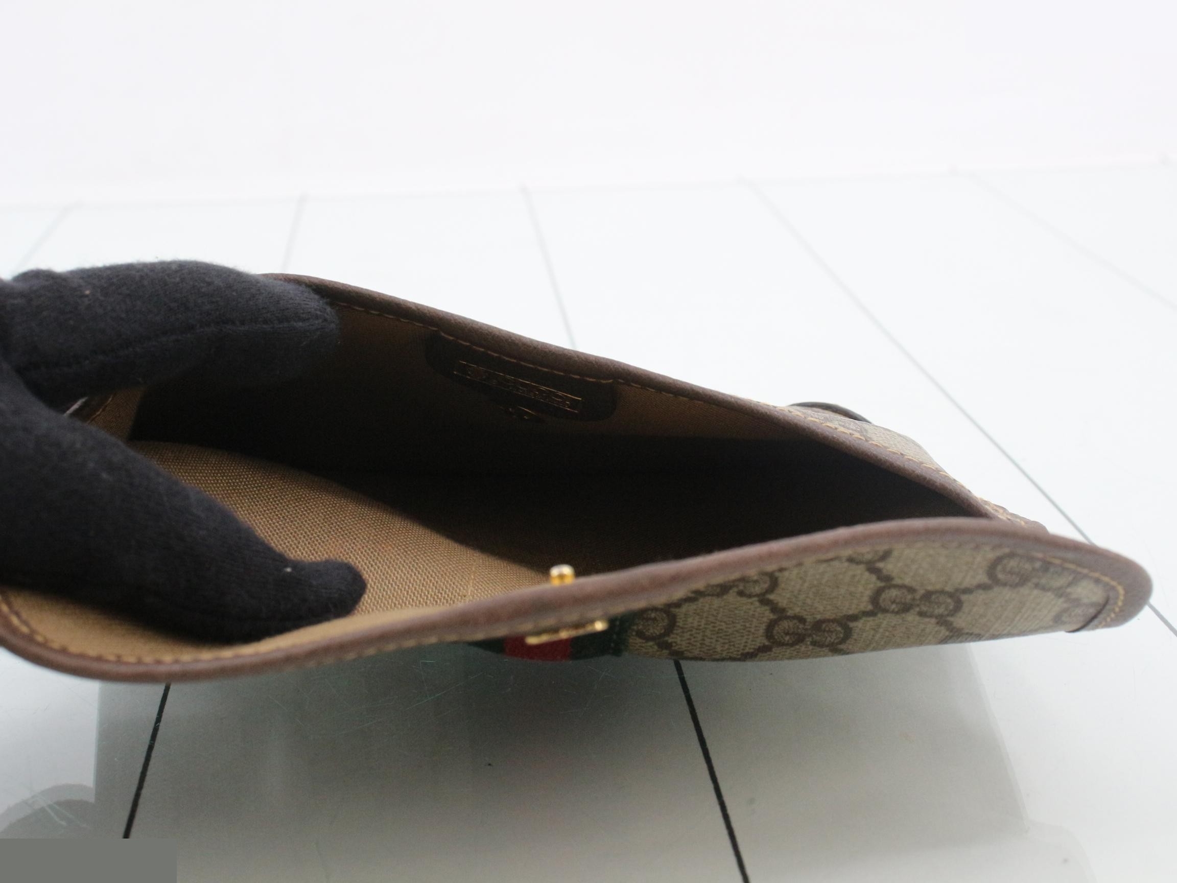 Old Gucci GG Supreme Sherry Line Pouch 014 145205 — view 4
