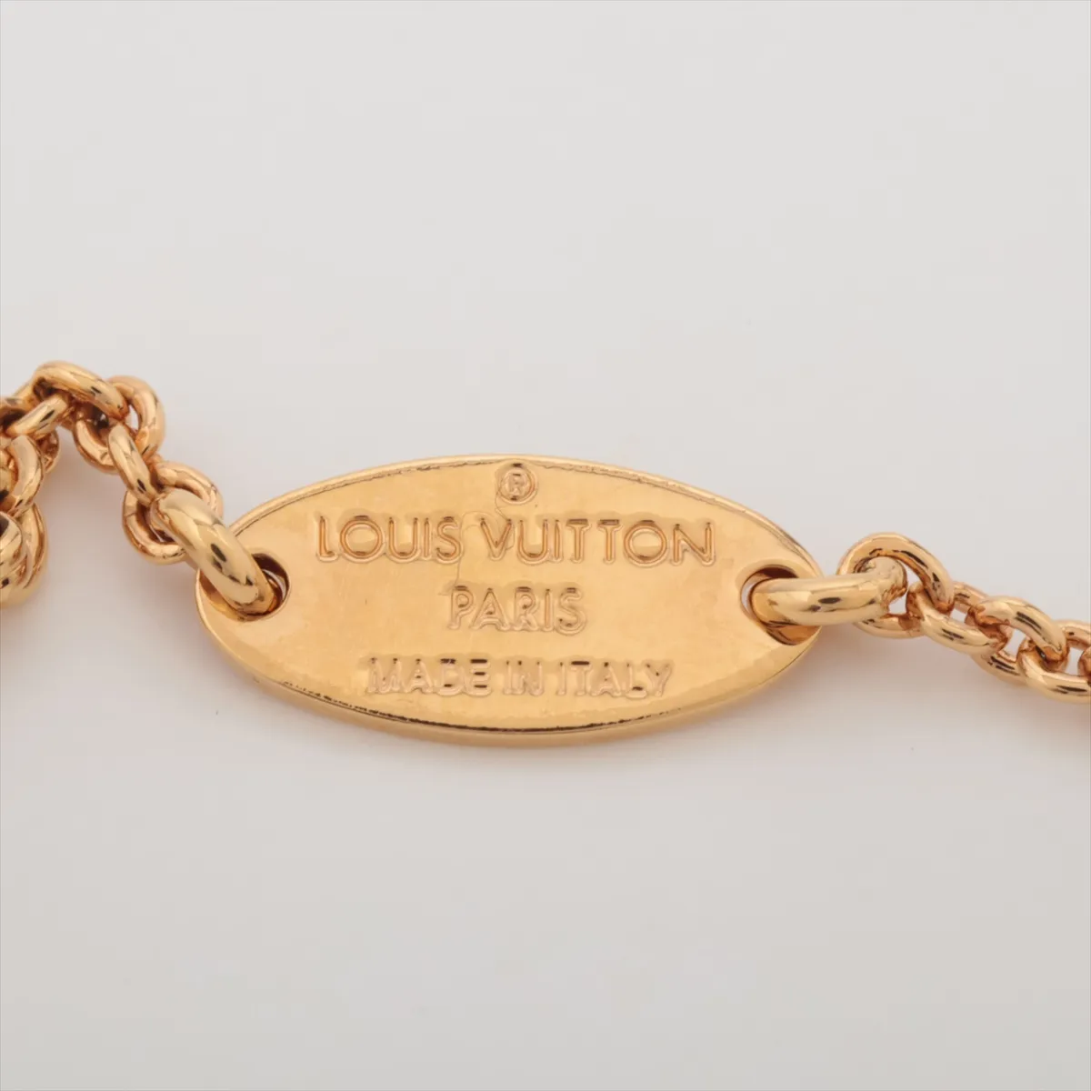 M61083 Essential V LE1211 Necklace, GP Gold, shows signs of wear, tarnishing, — view 4