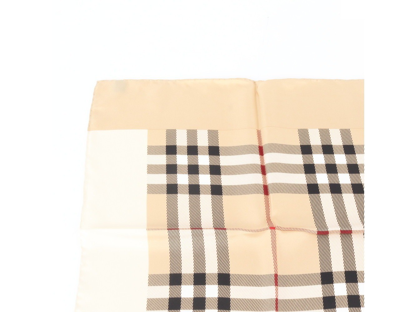 Tag attached, 100% silk Nova Check scarf — view 2