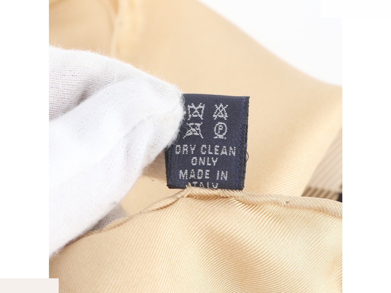 Tag attached, 100% silk Nova Check scarf — view 8