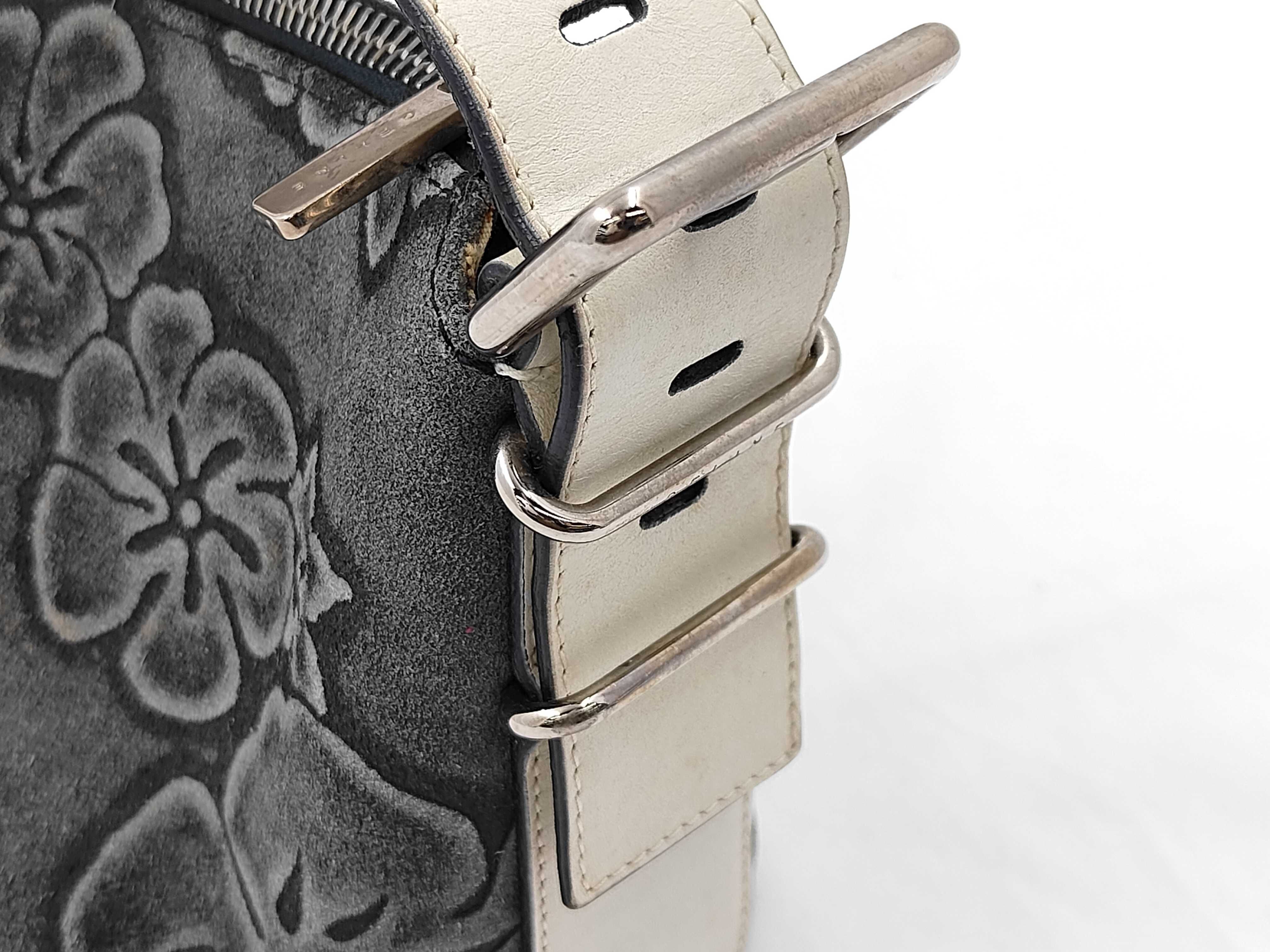 Shoulder bag Suede floral pattern shoulder bag — view 5