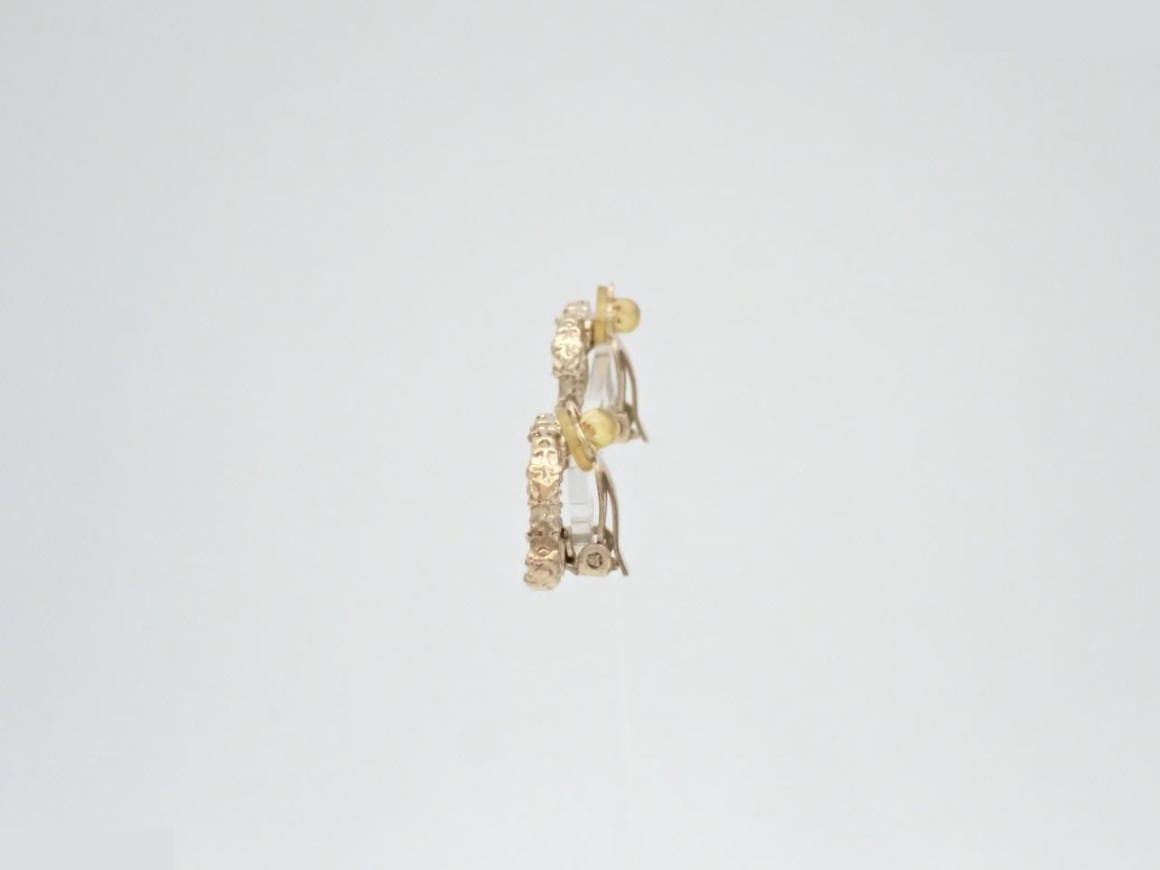 Coco Rhinestone Gold Earrings — view 3