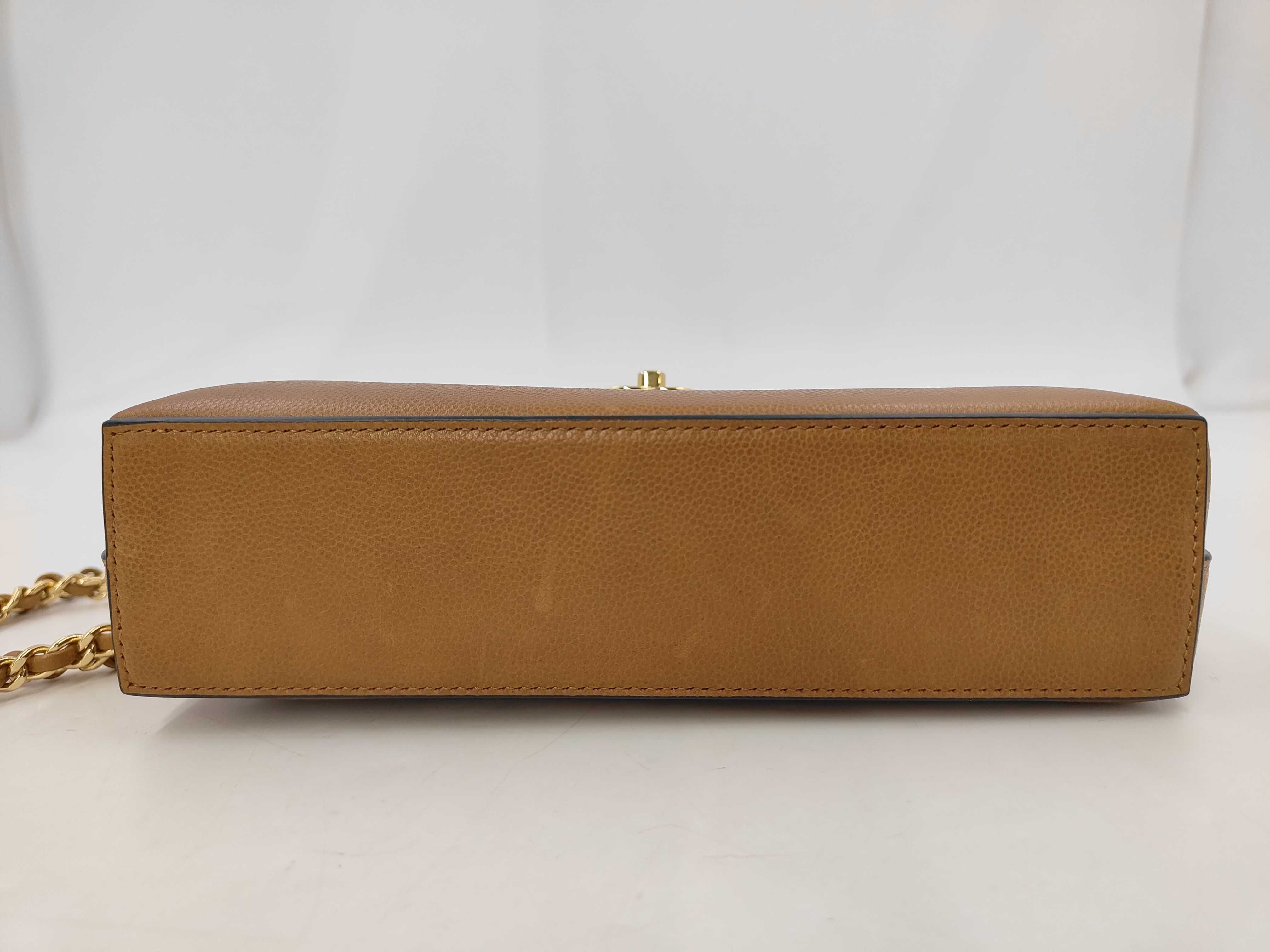 2-Way Chain Shoulder Bag, Caviar Brown GP Handbag — view 7