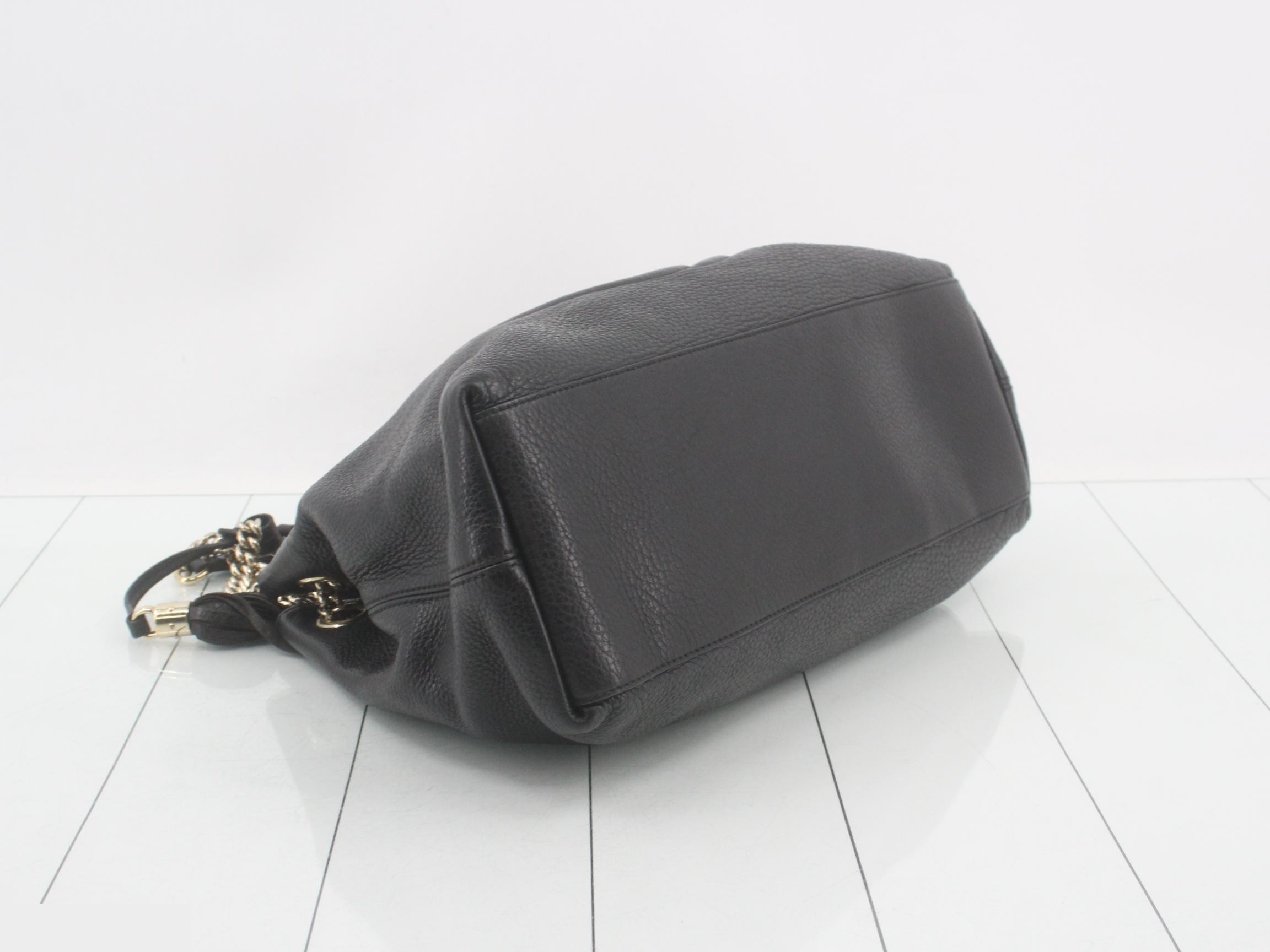 Soho Leather Chain Tote Bag — view 5