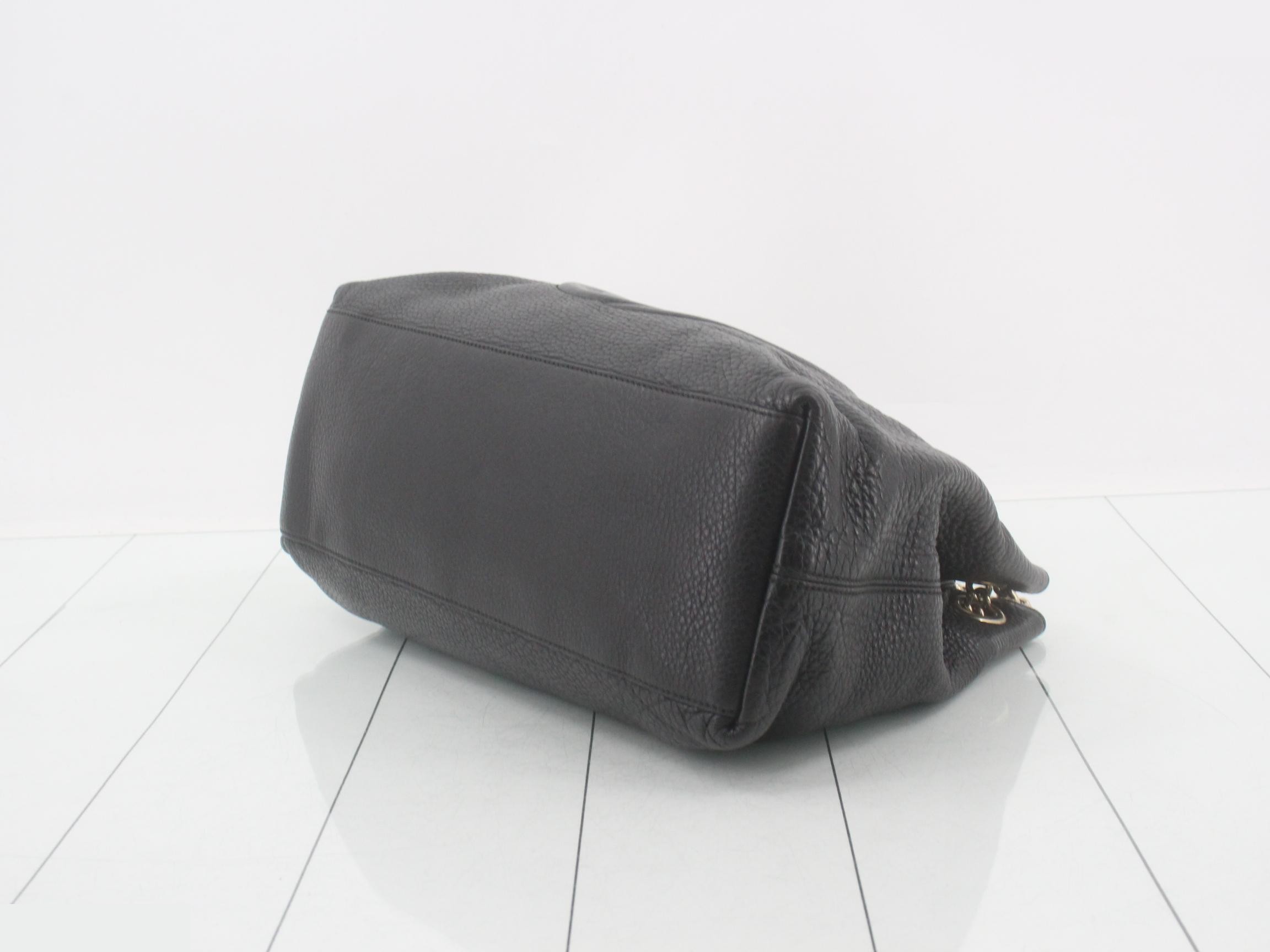 Soho Leather Chain Tote Bag — view 6