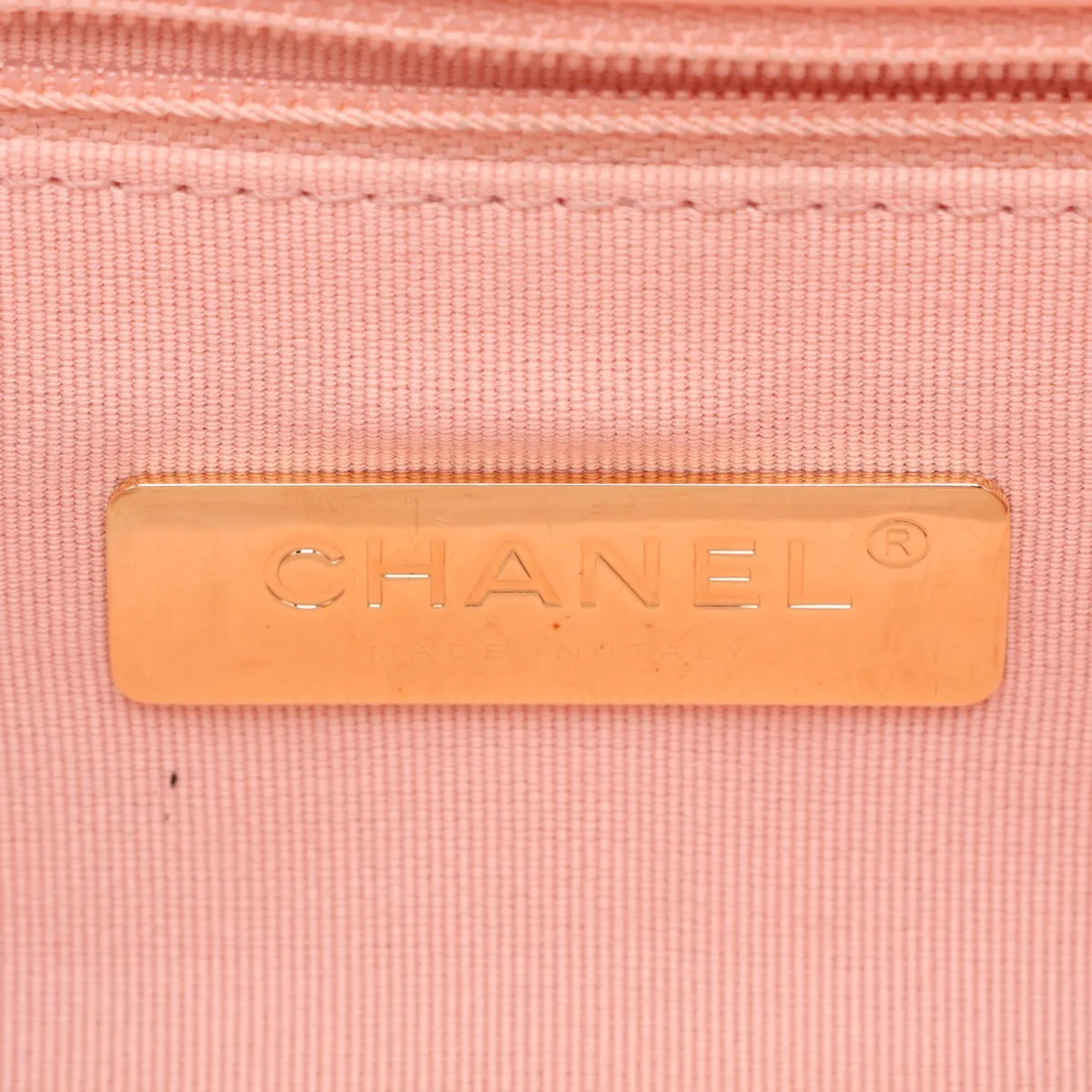 19 Lambskin Chain Shoulder Bag Pink Gold x Silver Hardware TH68N9G4 Random Plate AS1160 — view 11