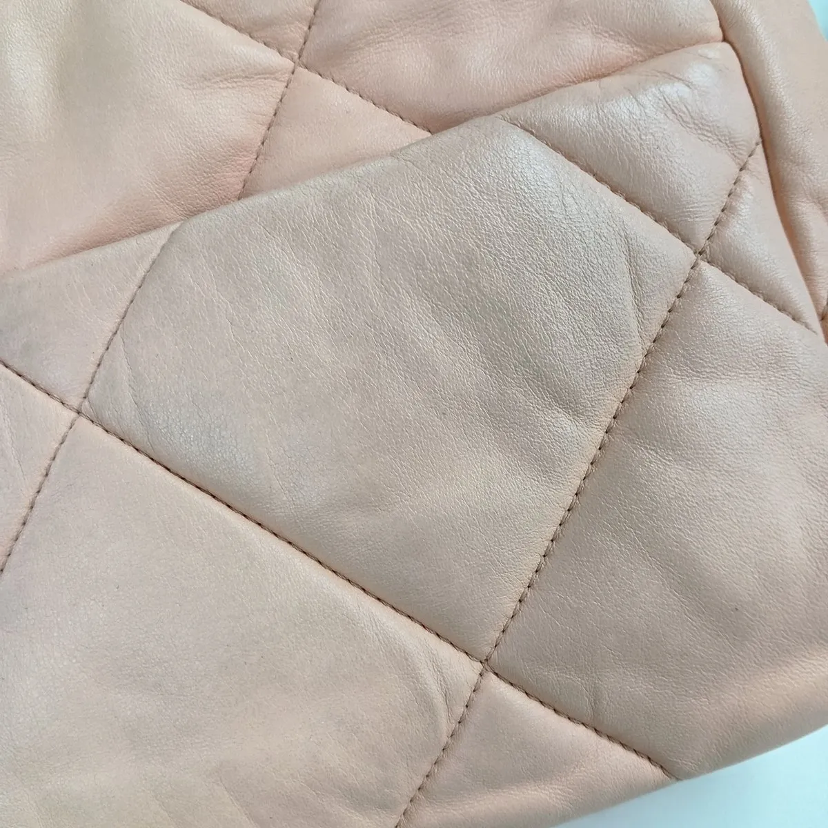 19 Lambskin Chain Shoulder Bag Pink Gold x Silver Hardware TH68N9G4 Random Plate AS1160 — view 14
