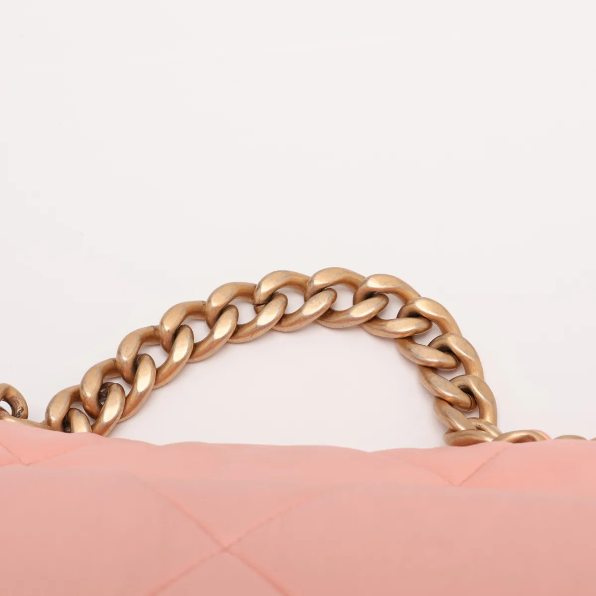 19 Lambskin Chain Shoulder Bag Pink Gold x Silver Hardware TH68N9G4 Random Plate AS1160 — view 6