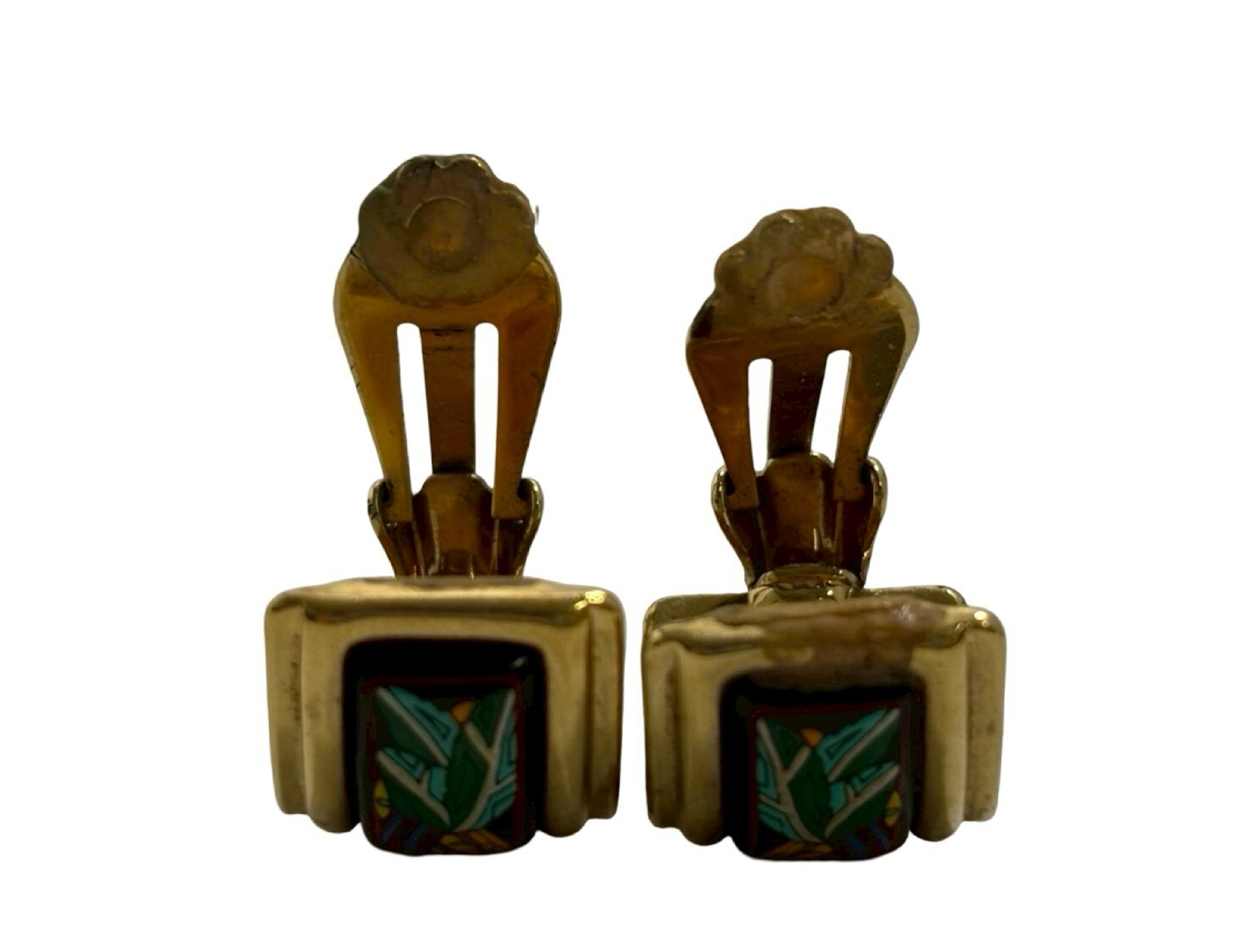 enamel earrings — view 4