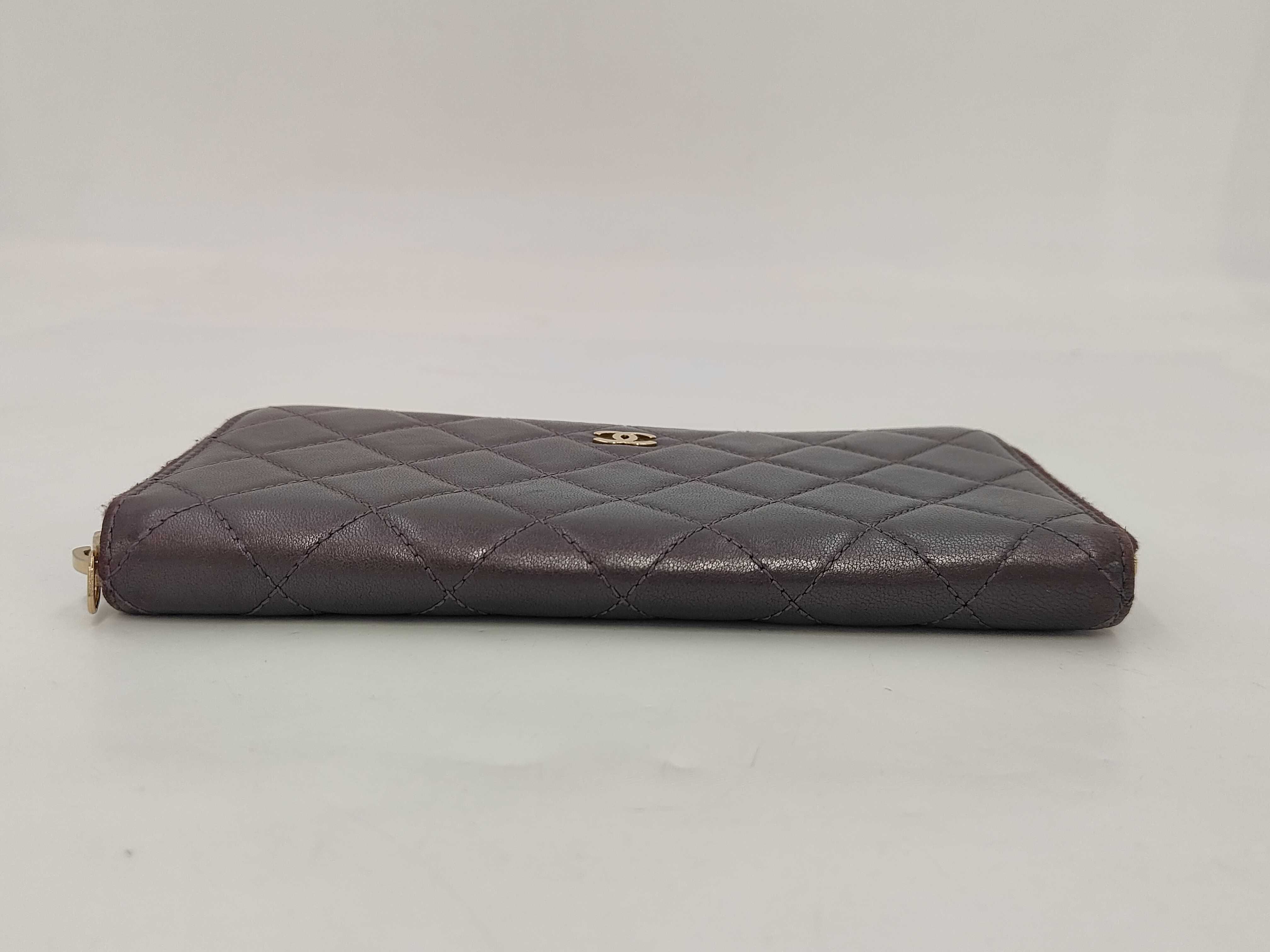 Matelasse Zip Around Wallet Leather Wallet — view 3