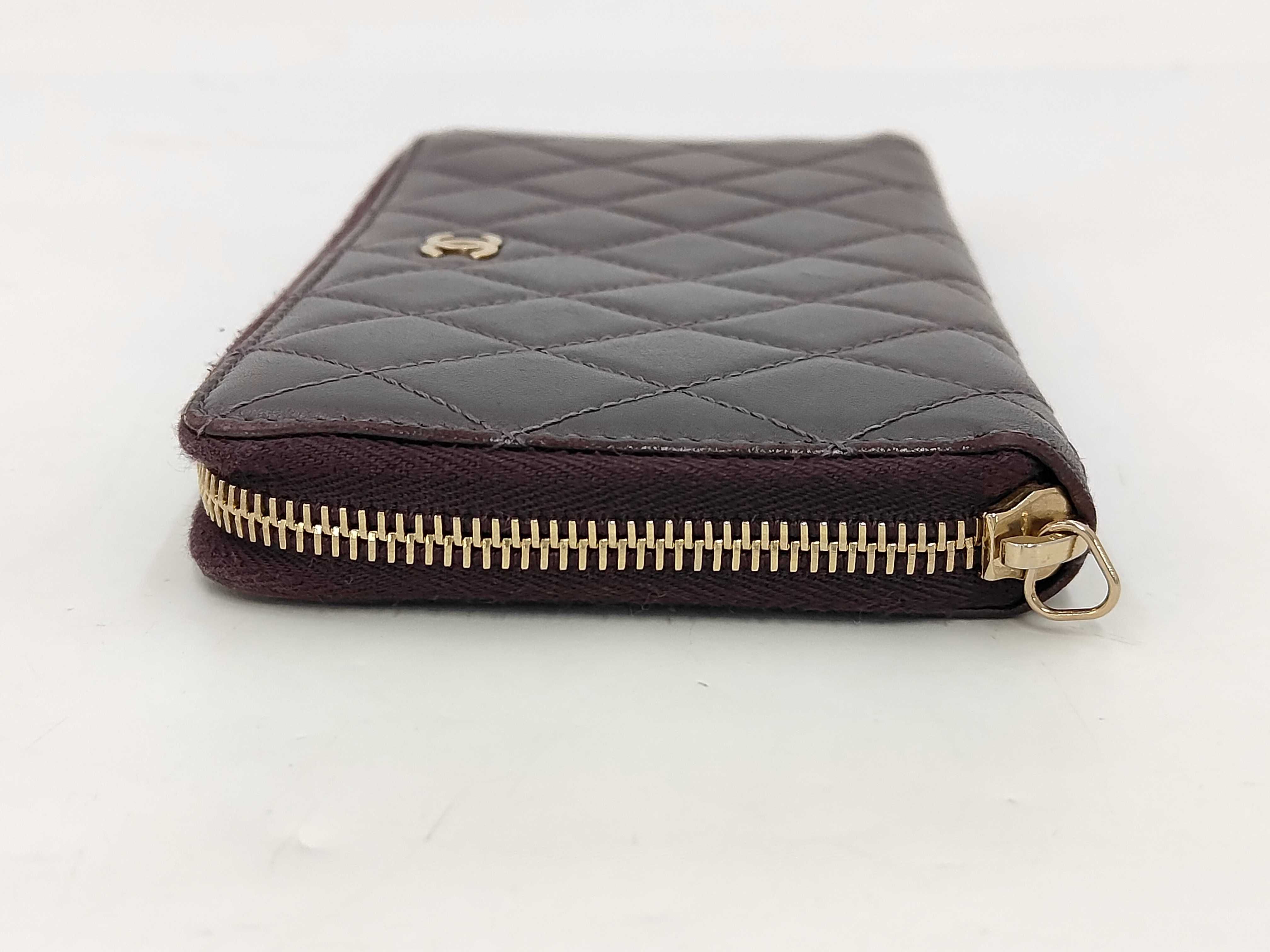 Matelasse Zip Around Wallet Leather Wallet — view 5