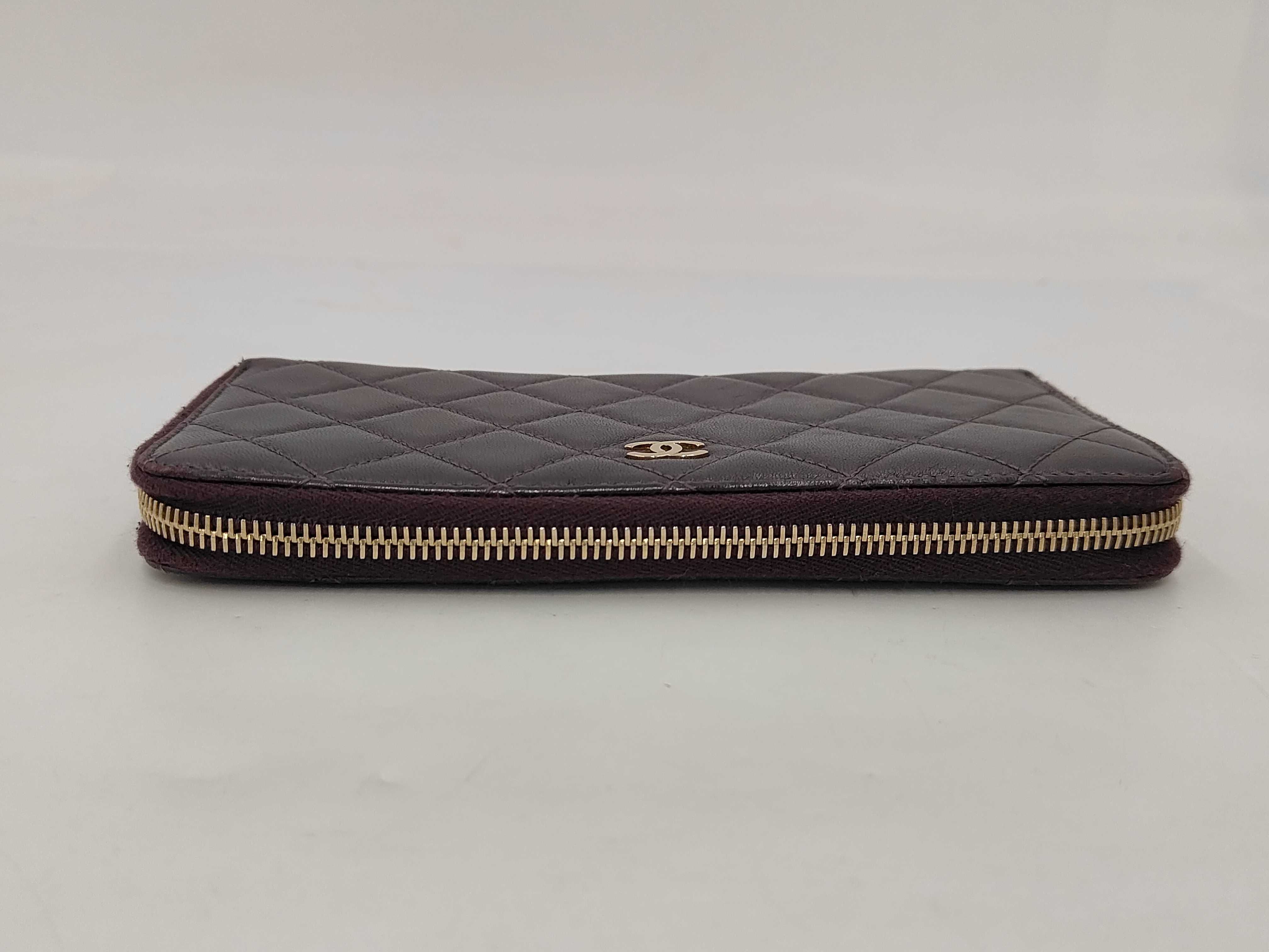 Matelasse Zip Around Wallet Leather Wallet — view 6