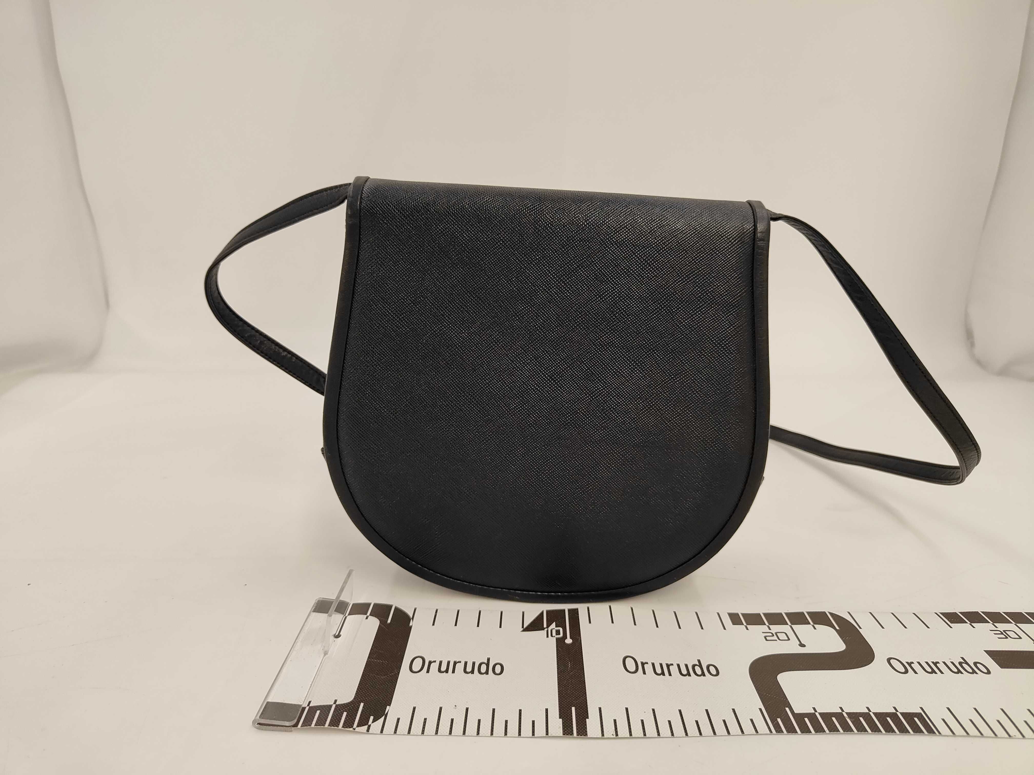 shoulder bag, leather, black. — view 2