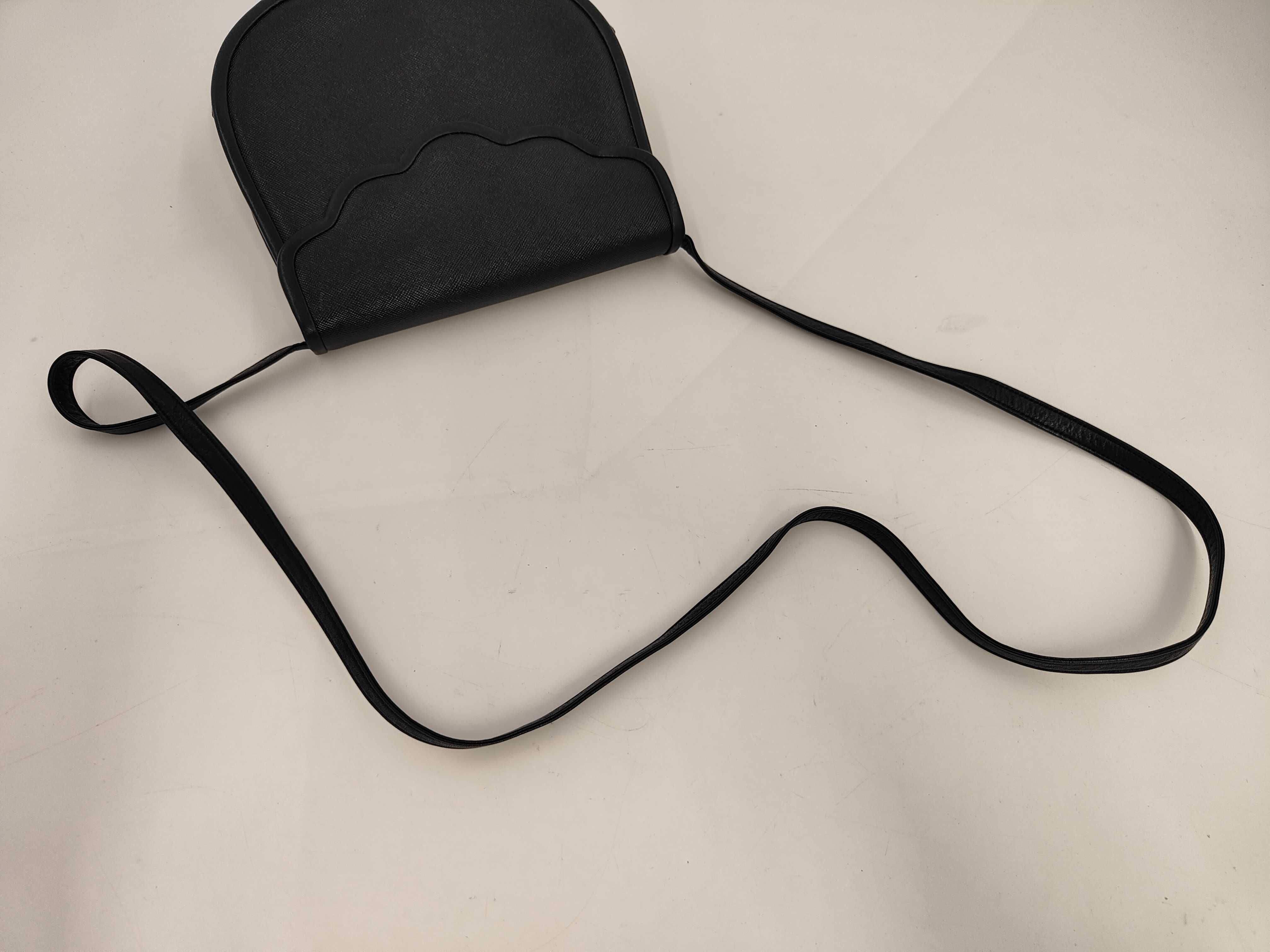 shoulder bag, leather, black. — view 3
