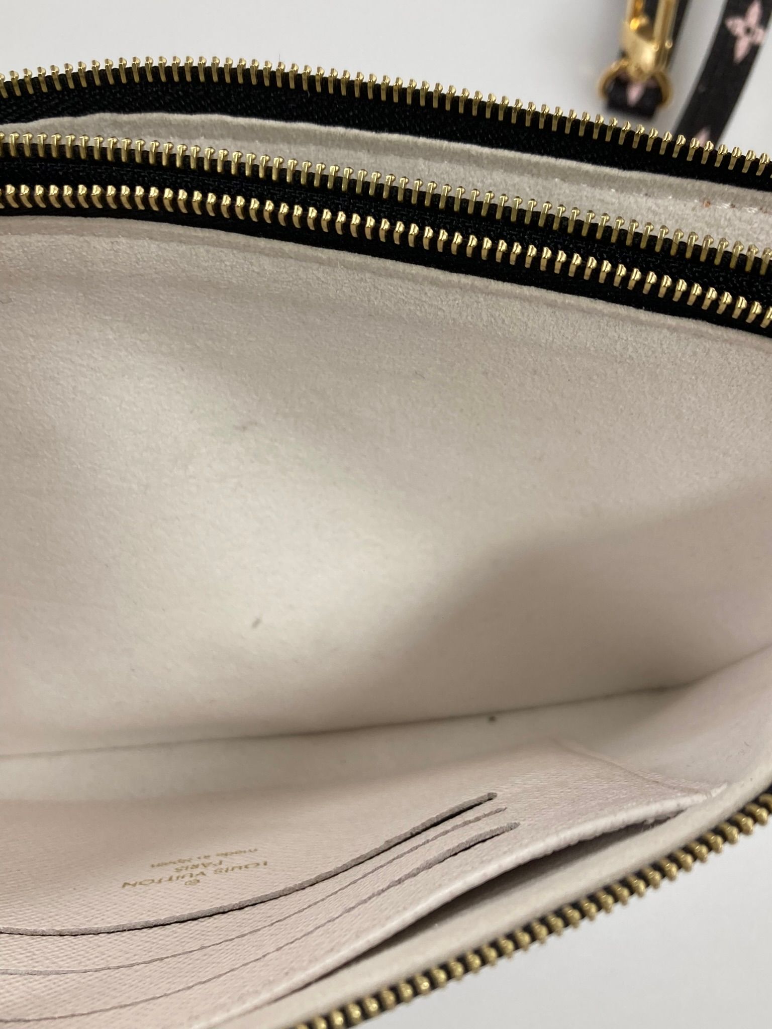 Double Zip Pochette, Monogram Giant Crafty — view 3