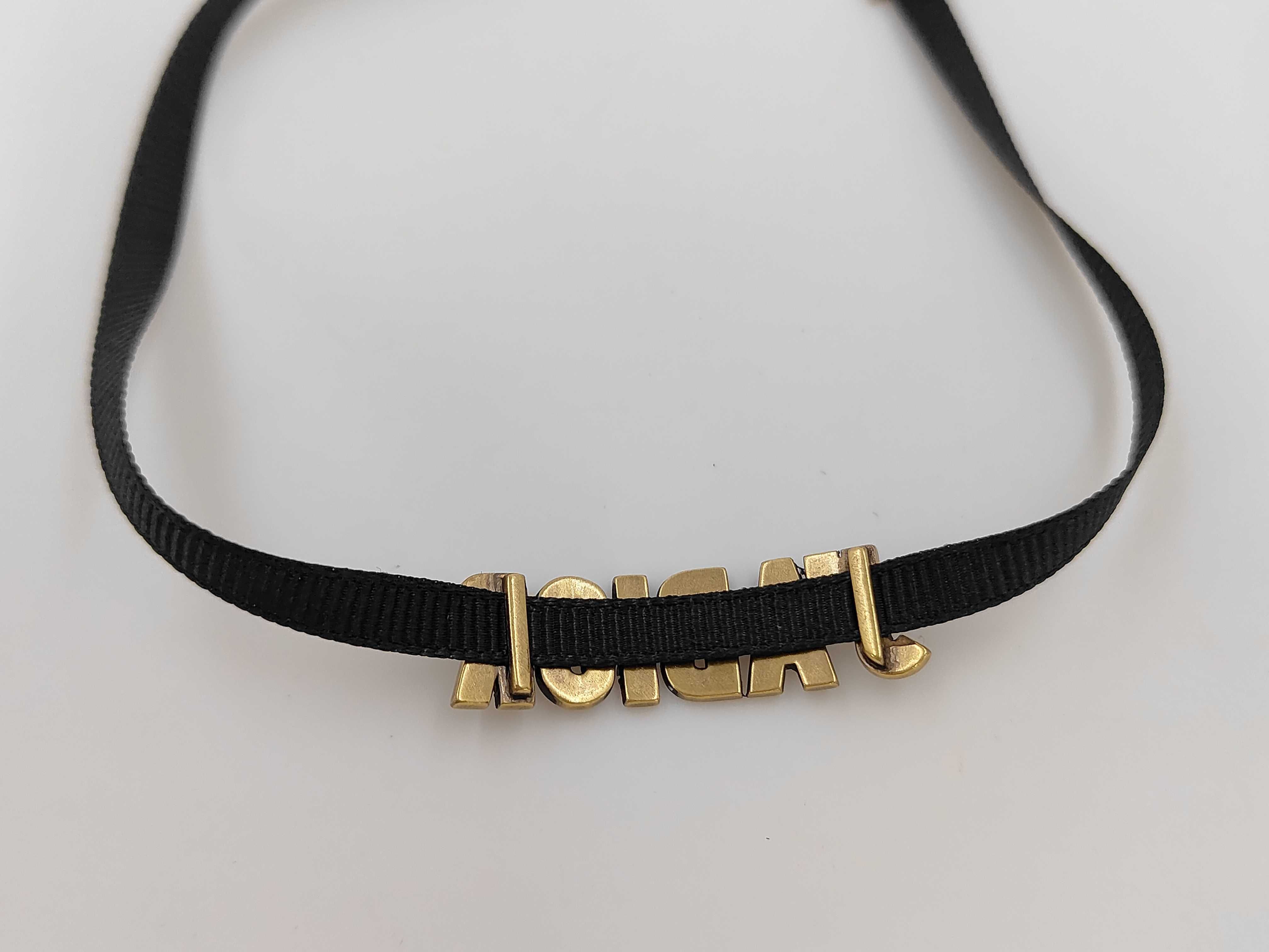 choker necklace in black — view 4
